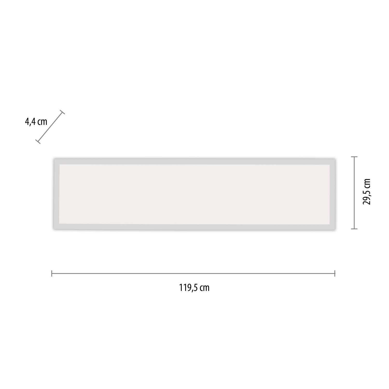 LED Deckenleuchte dimmbar Fernbedienung 119 cm 4000 lm