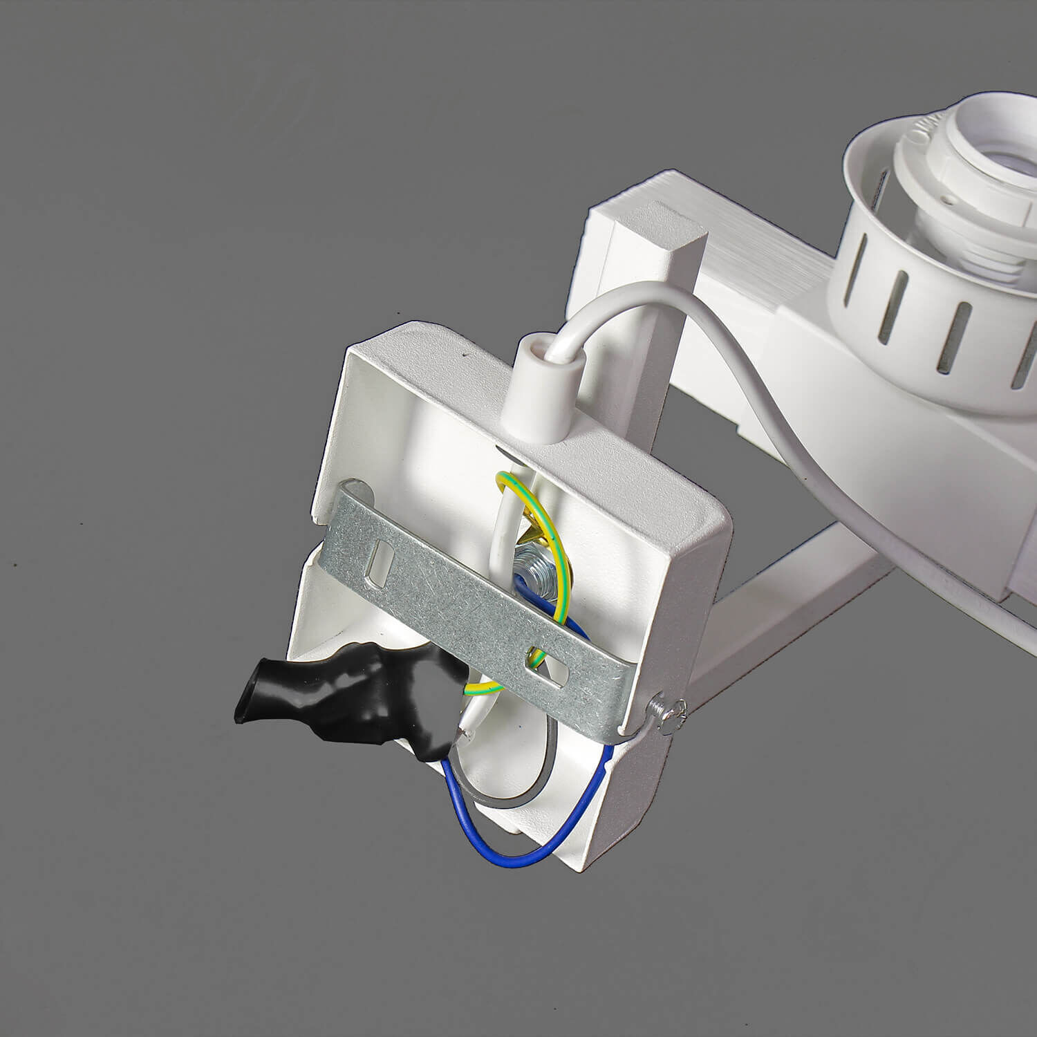 Wandlampe Weiß mit Steckdosenanschluss Wandlampe Weiß mit Steckdosenanschluss