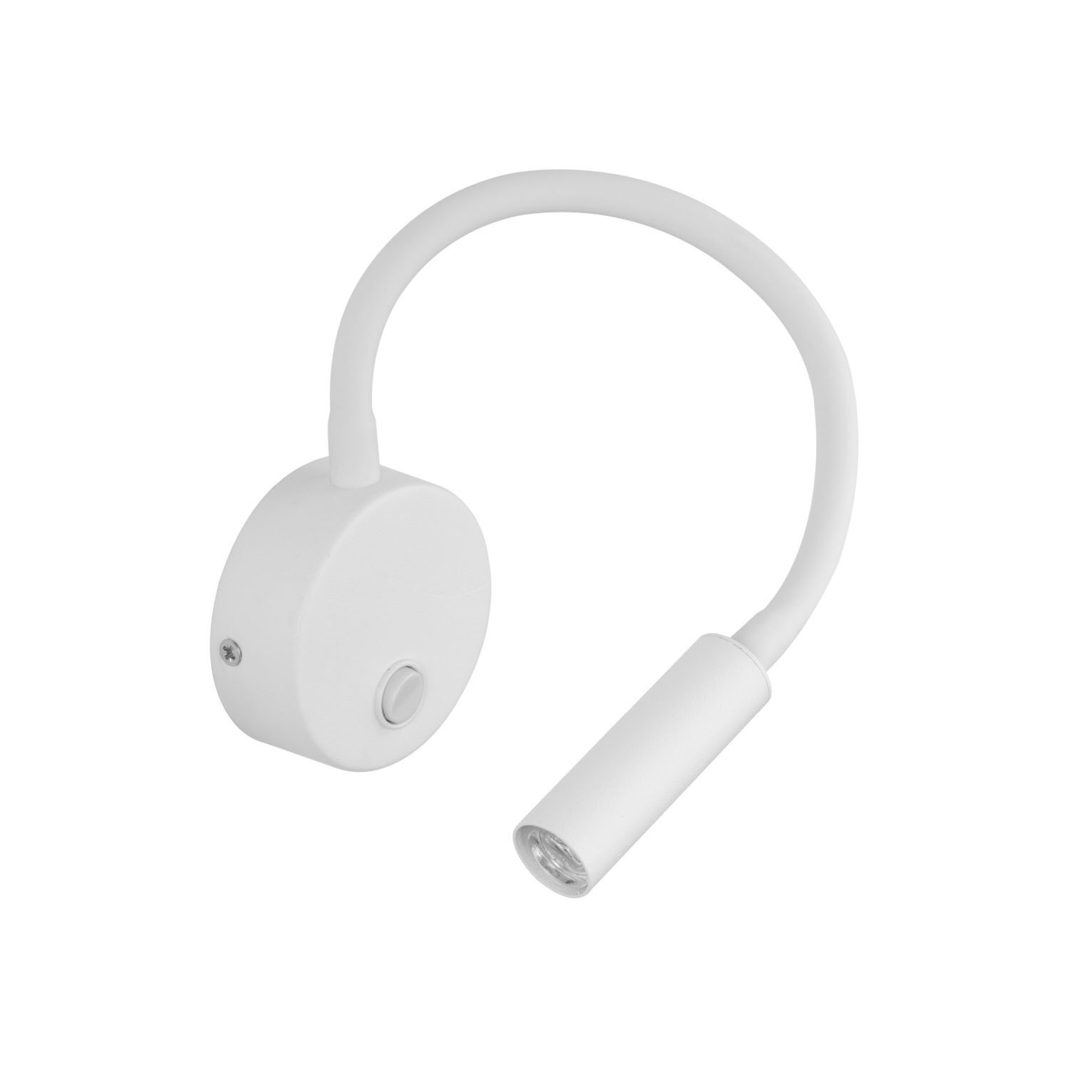 Wandlampe mit Schalter Flexarm Weiß G9 verstellbar LAGOS Elektronik, Adapter