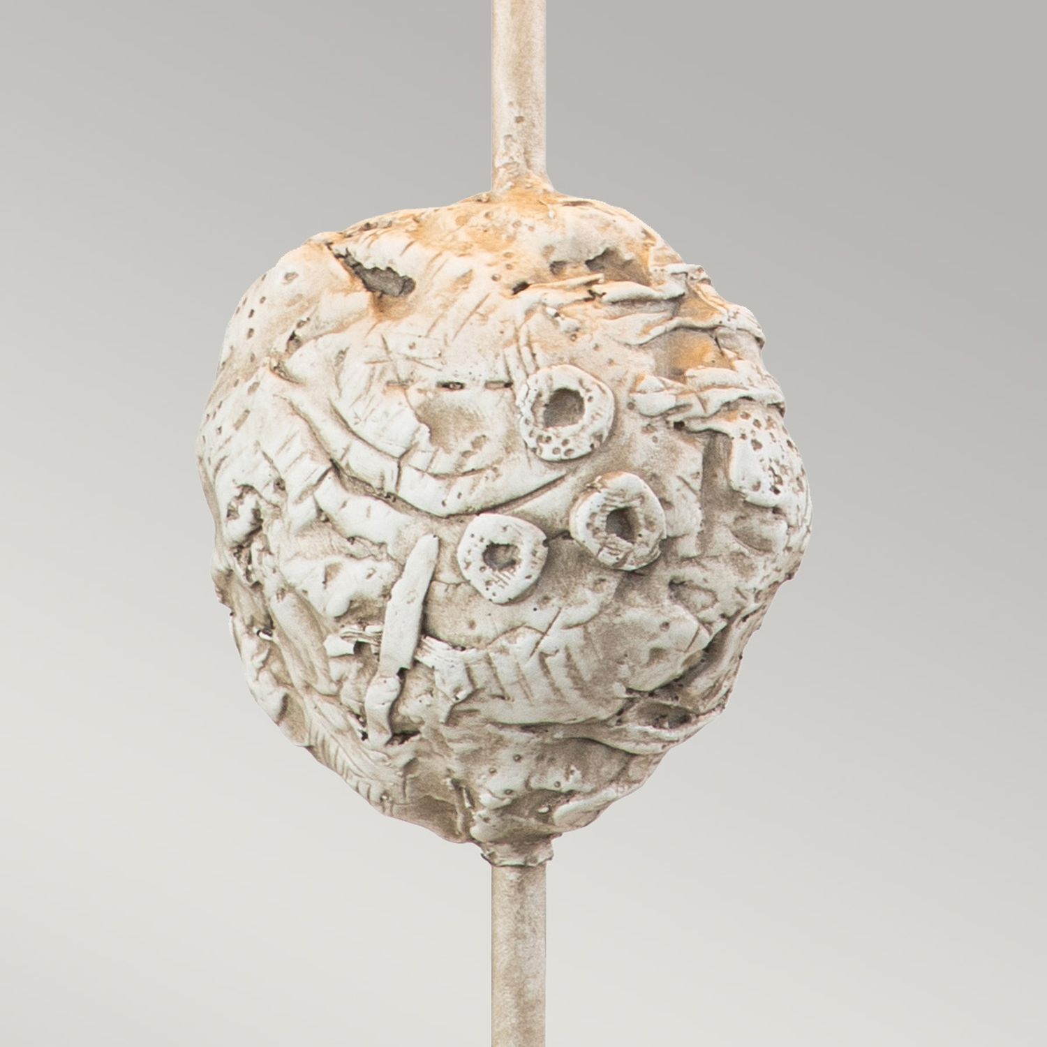 Tischleuchte groß 73,7 cm Creme Weiß Modern XANAD skulptur, kugel-form, texturiert, keramik, neutrale-farbe