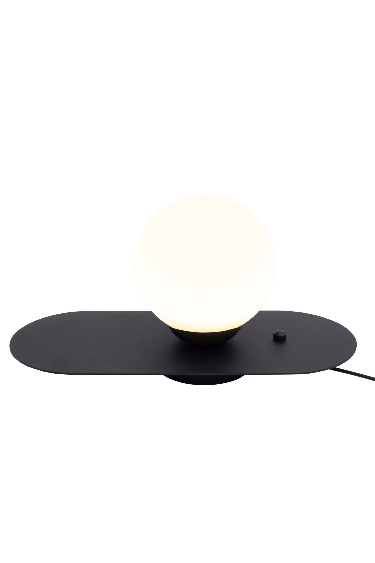 Nachttischlampe mit Schalter Glas Metall E27 22 cm