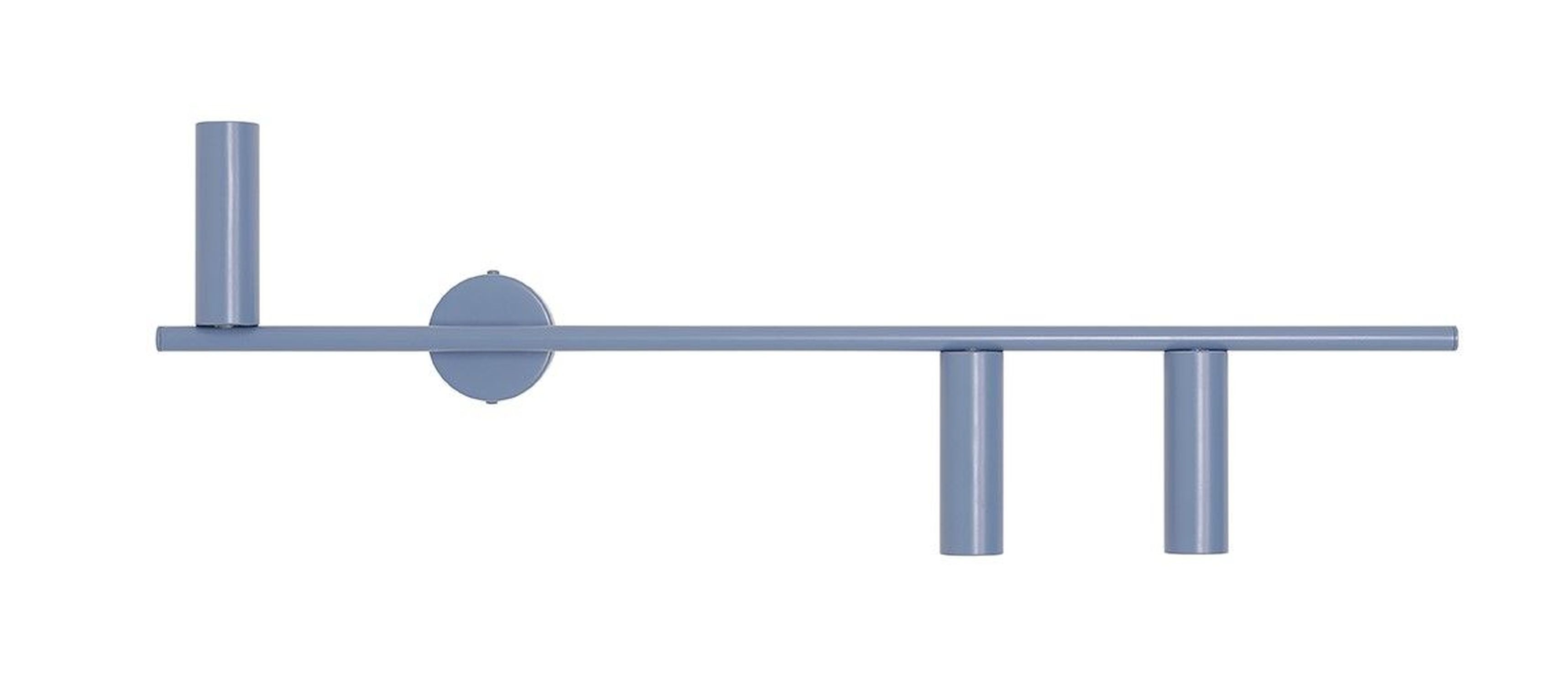 Wandlampe Retro Blau Metall 3-flammig B:81 cm dekorativ
