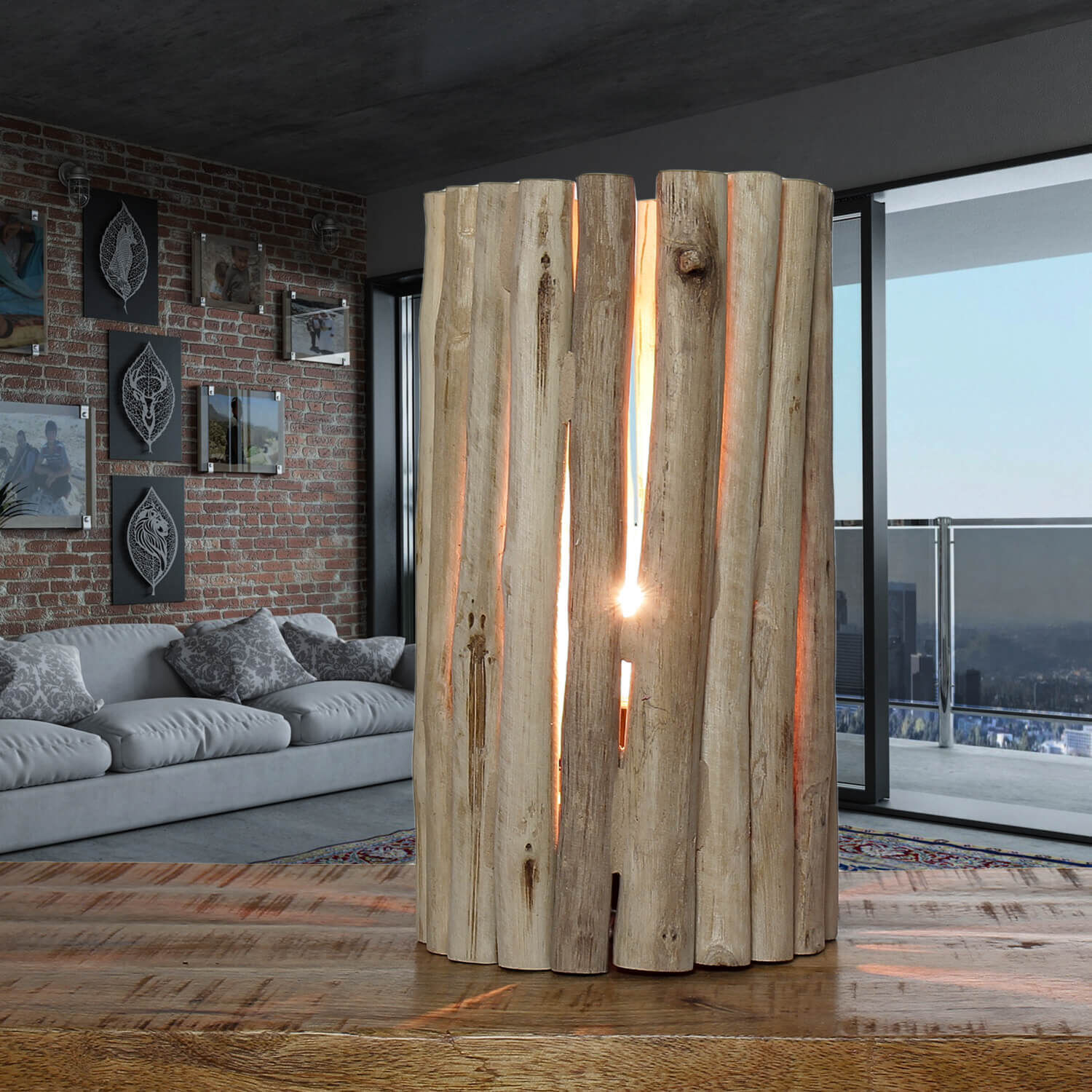Design Tischlampe Treibholz Unikat Handarbeit E27 Drinnen, Innenarchitektur, Lampe, Holz, Person