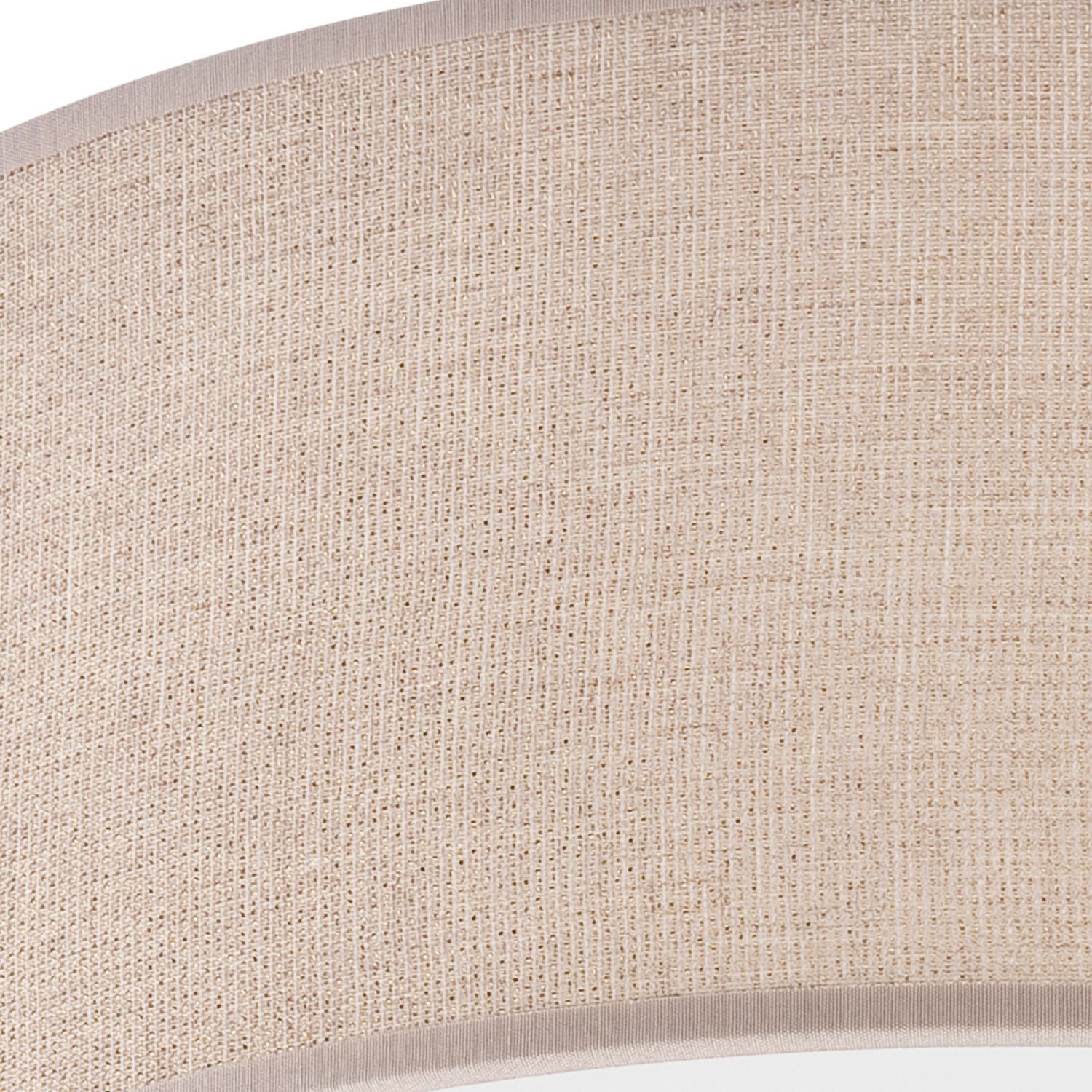 Licht-Erlebnisse Deckenlampe Aus Stoff – Runde, Flache Deckenleuchte 45 Cm, Beige, Blendarm, Für 2x E27, Ideal Für Schlafzimmer & Wohnzimmer