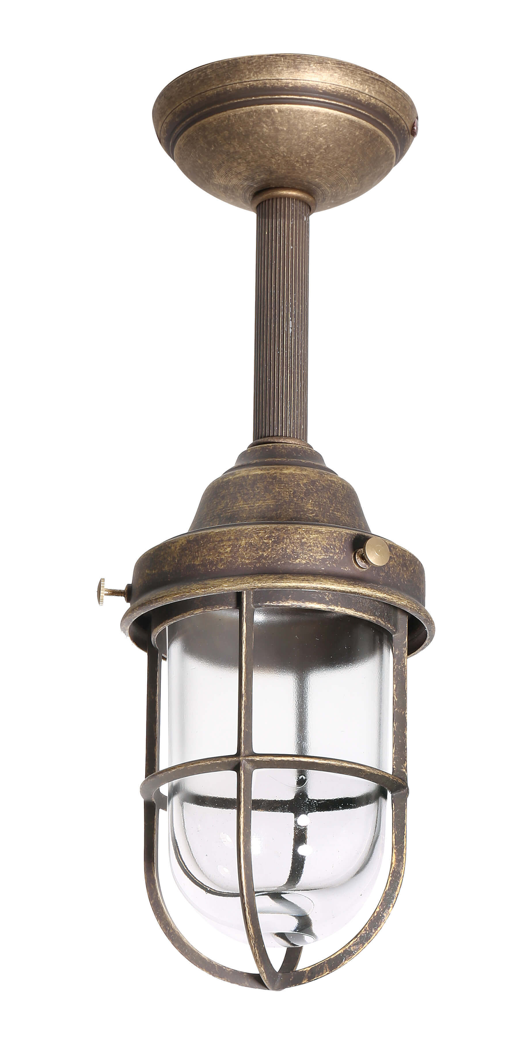 Deckenlampe Außen Maritim Echt-Messing Leuchte, Lampe, Deckenleuchte