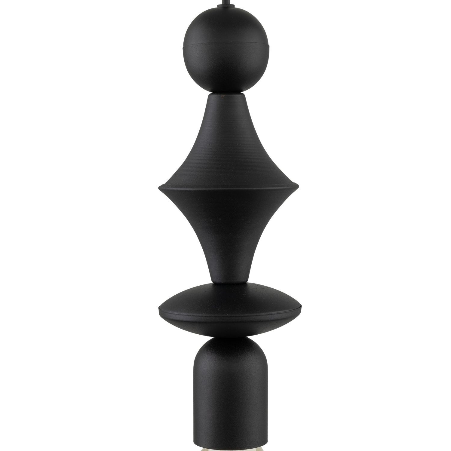 Schwarze Hängelampe Metall Ø10 cm E27 minimalistisch