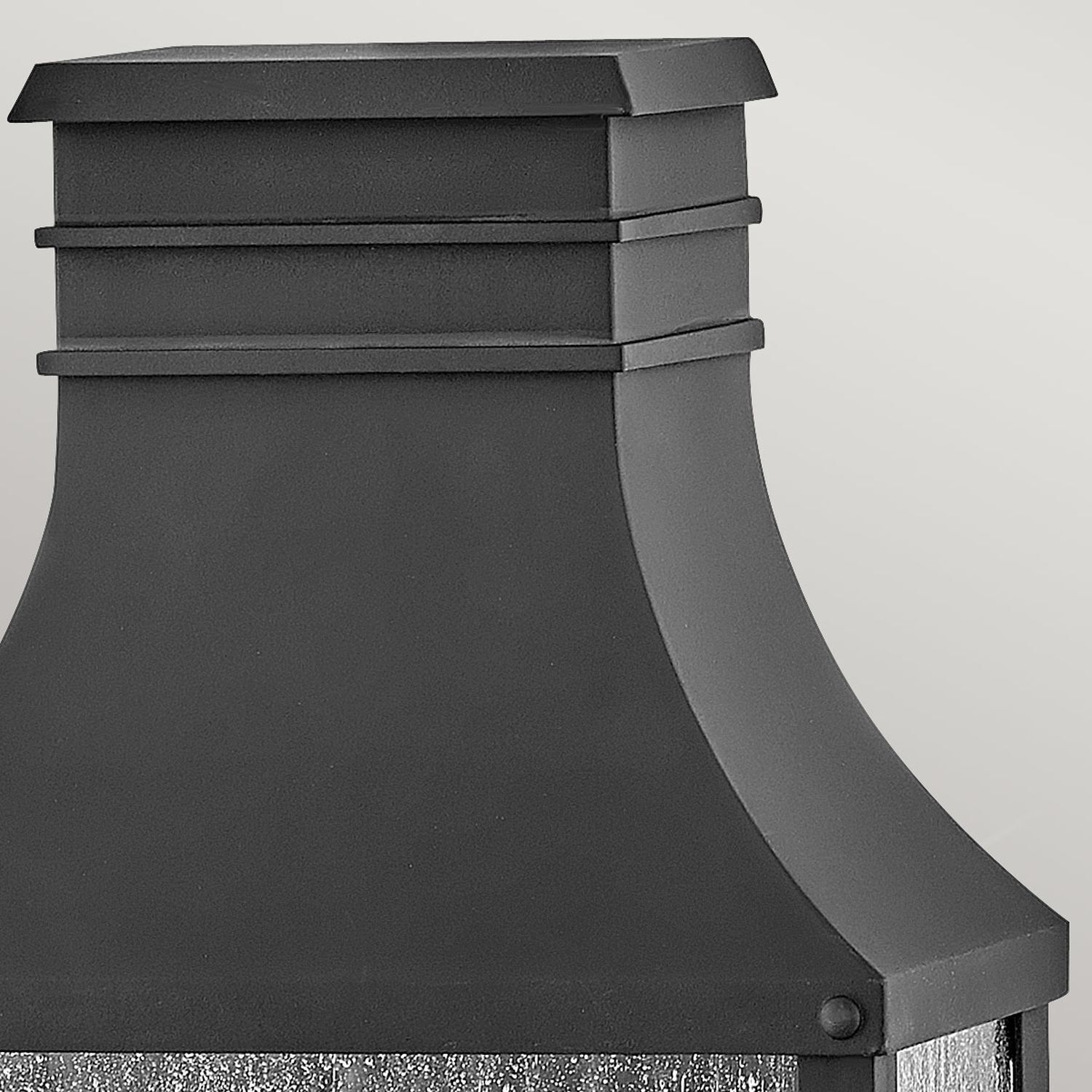 Außenleuchte Wand Vintage H: 44 cm IP44 Schwarz antik 2x E14