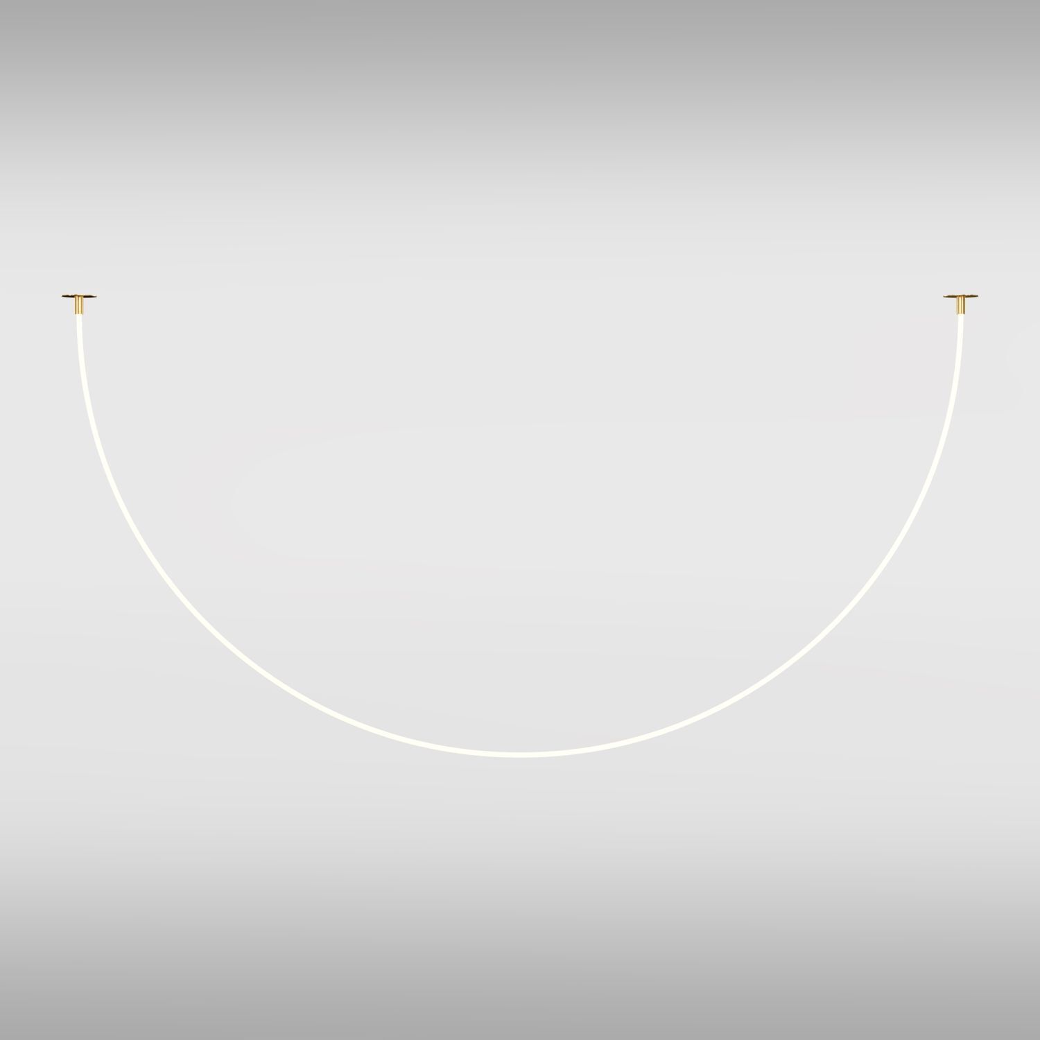 LED Pendelleuchte Aluminium in Gold Weiß 2200 lm Modern