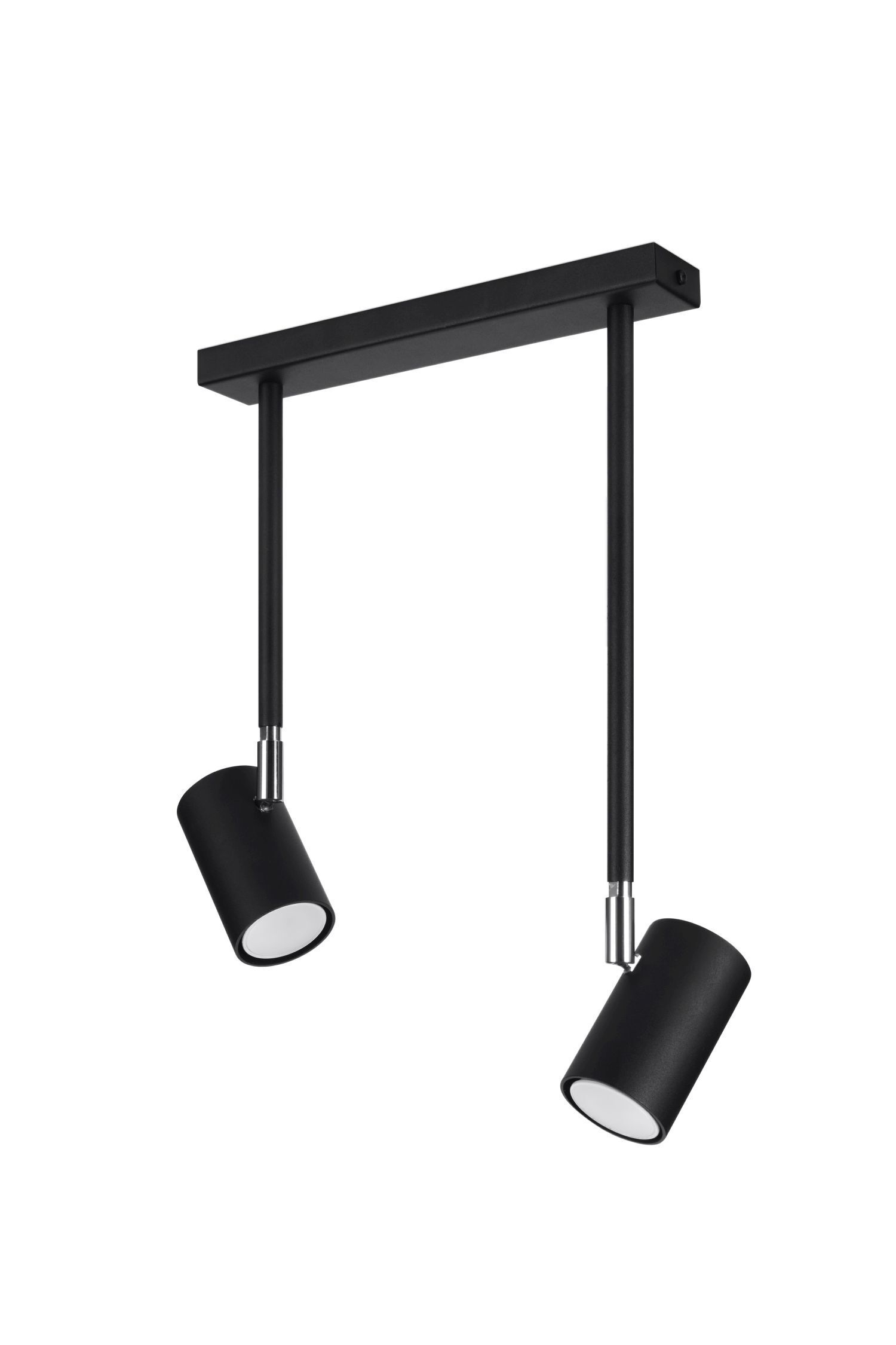 Spot Strahler Metall 2-flammig schwenkbar Schwarz GU10