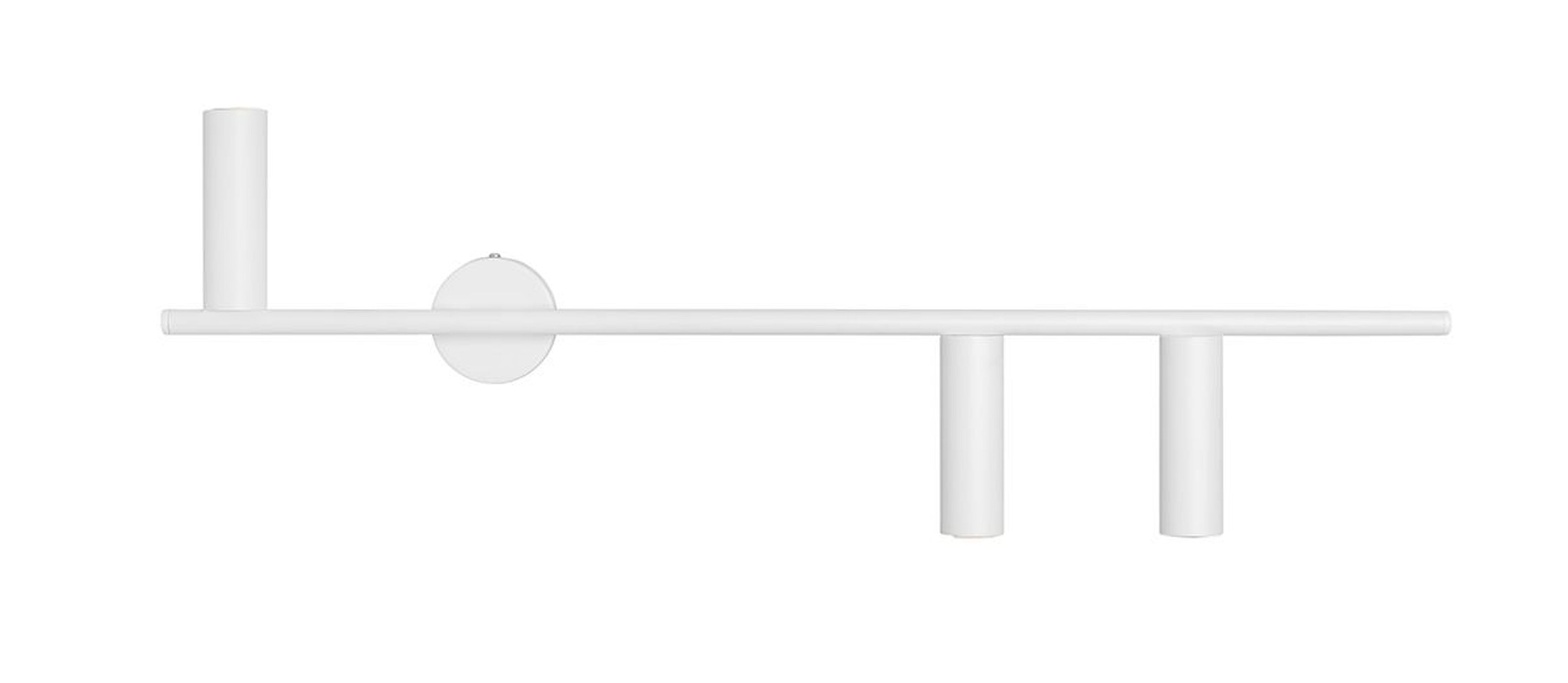 Retro Wandleuchte 3-flammig GU10 Metall B:81 cm in Weiß