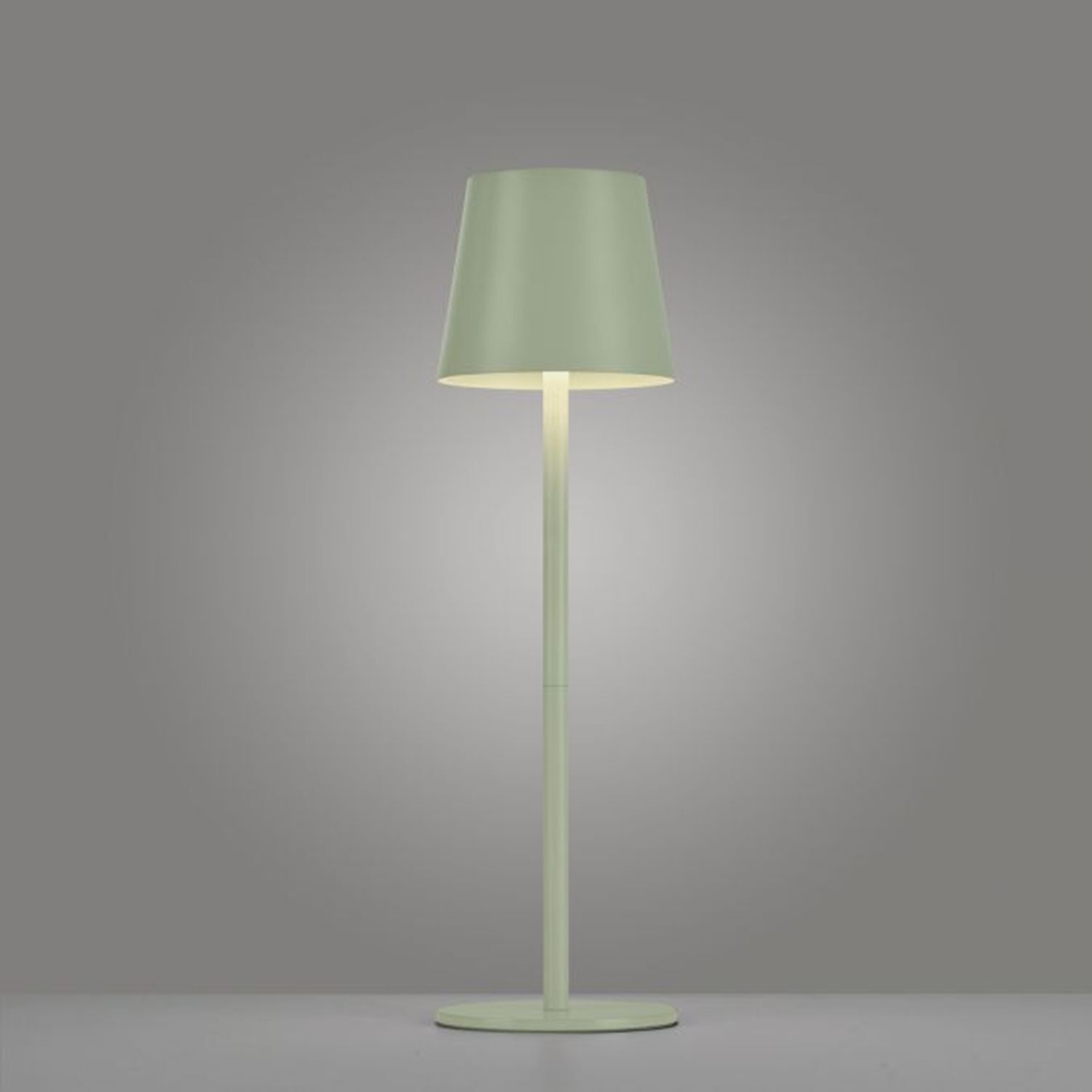 LED Akku Tischlampe Metall IP54 Touch Dimmen in Grün