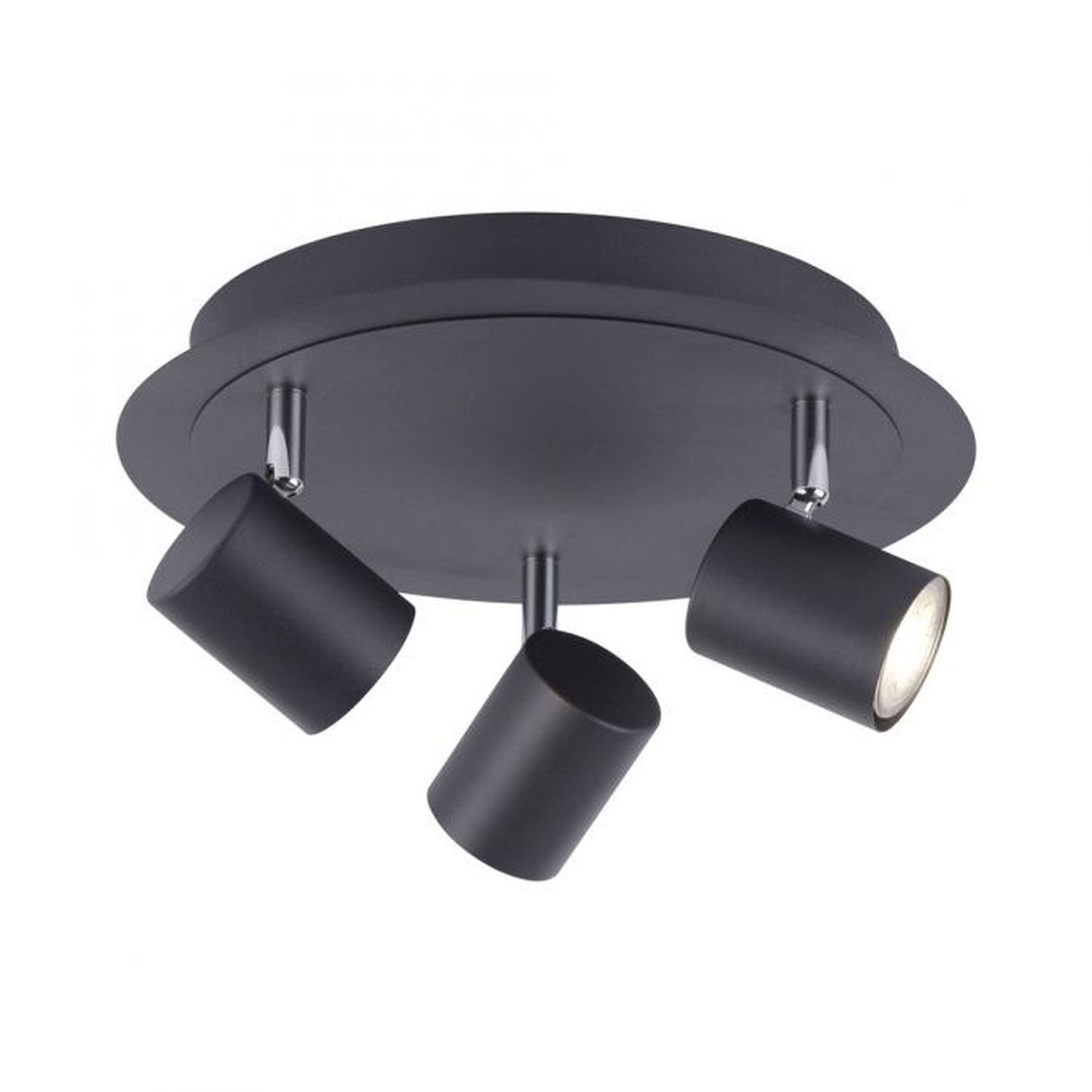 Verstellbarer Deckenspot Metall Schwarz GU10 Ø35 cm Beleuchtung, Deckenleuchte