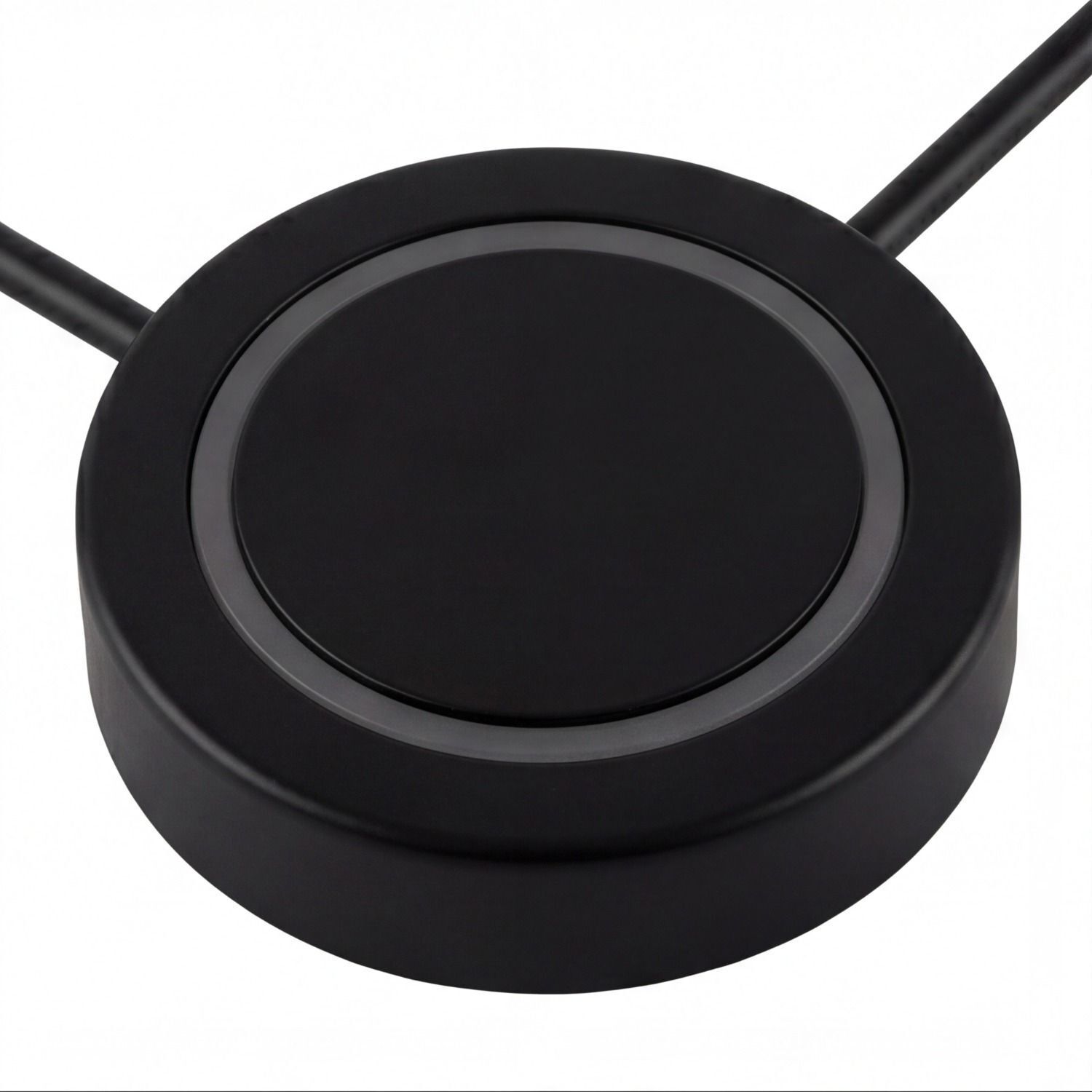 Ladegerät, Drahtloser Charger, Qi-Ladegerät, Rund, Schwarz