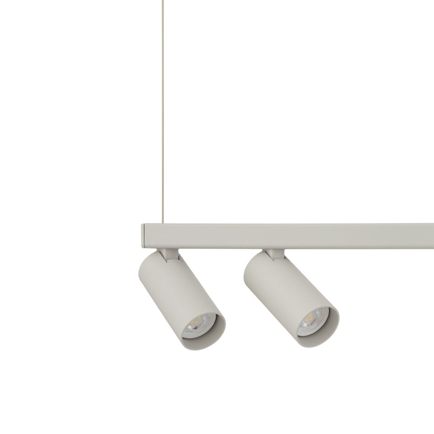 Große Hängelampe Aluminium Glas 107 cm GU10 G9 Weiß de, de