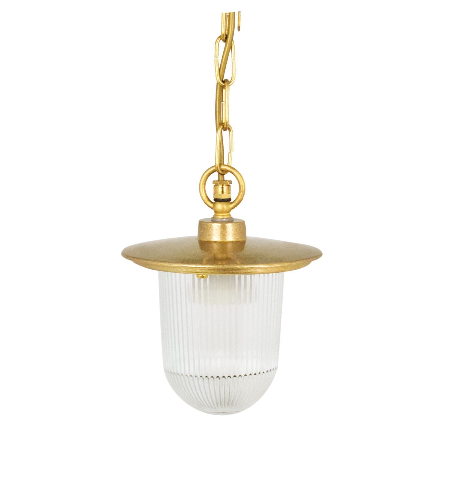 Außenlampe hängend Messing Glas H: max. 75 cm IP44 E27