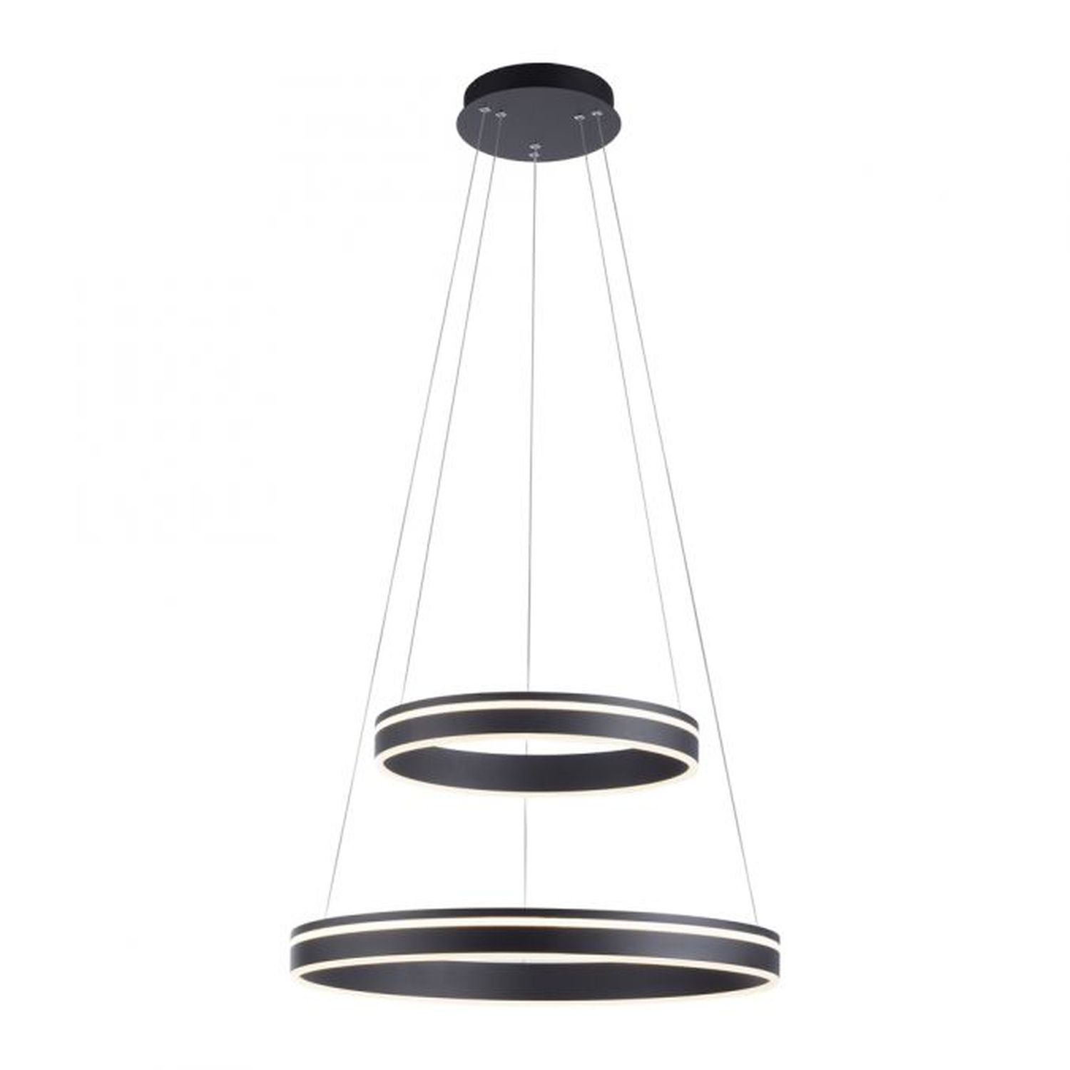 Dimmbare LED Pendelleuchte Ø59 cm 7300 lm Anthrazit