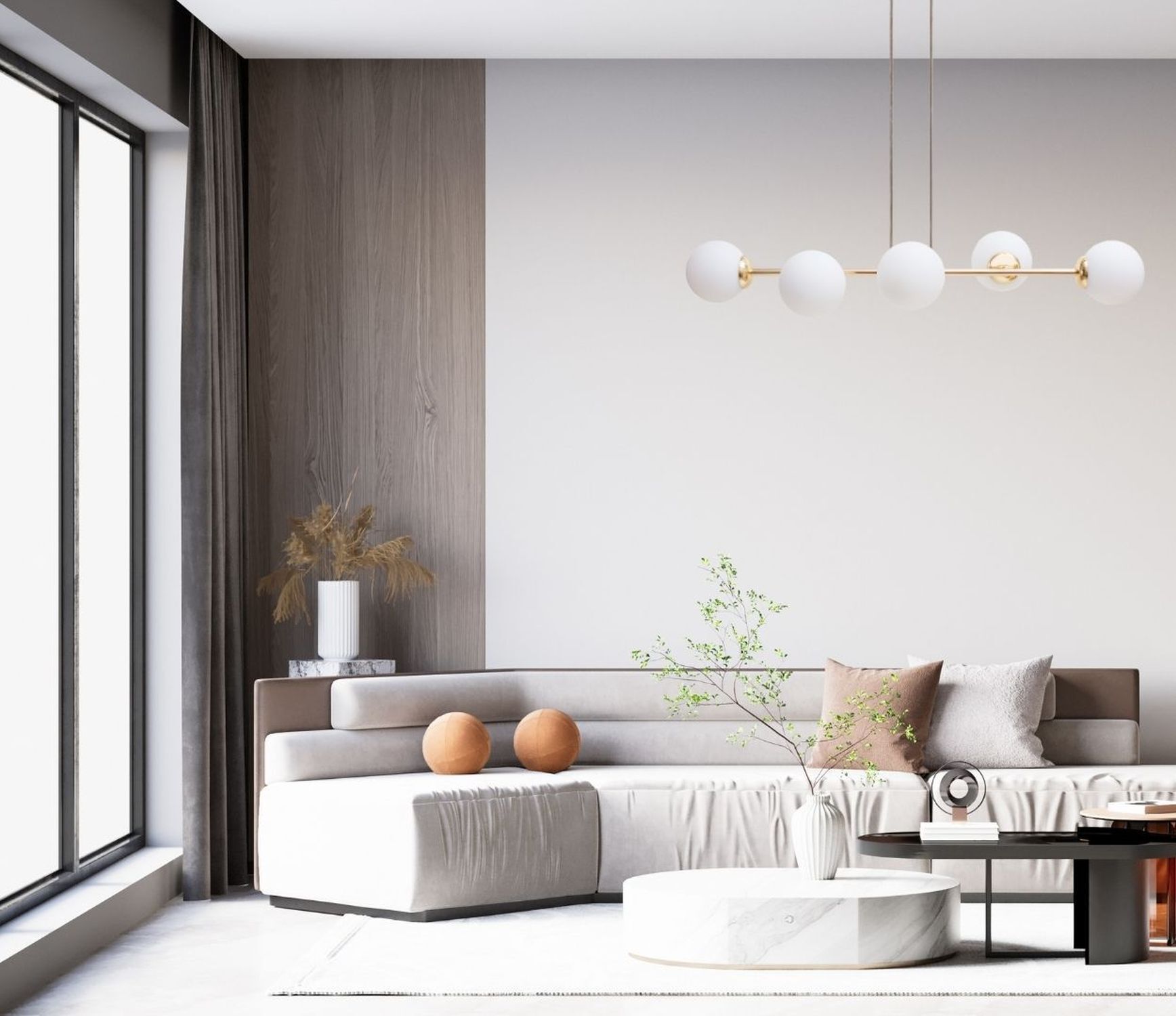 Dekoration für Zuhause, Innenarchitektur, Wohnzimmer, Couch, Lampe