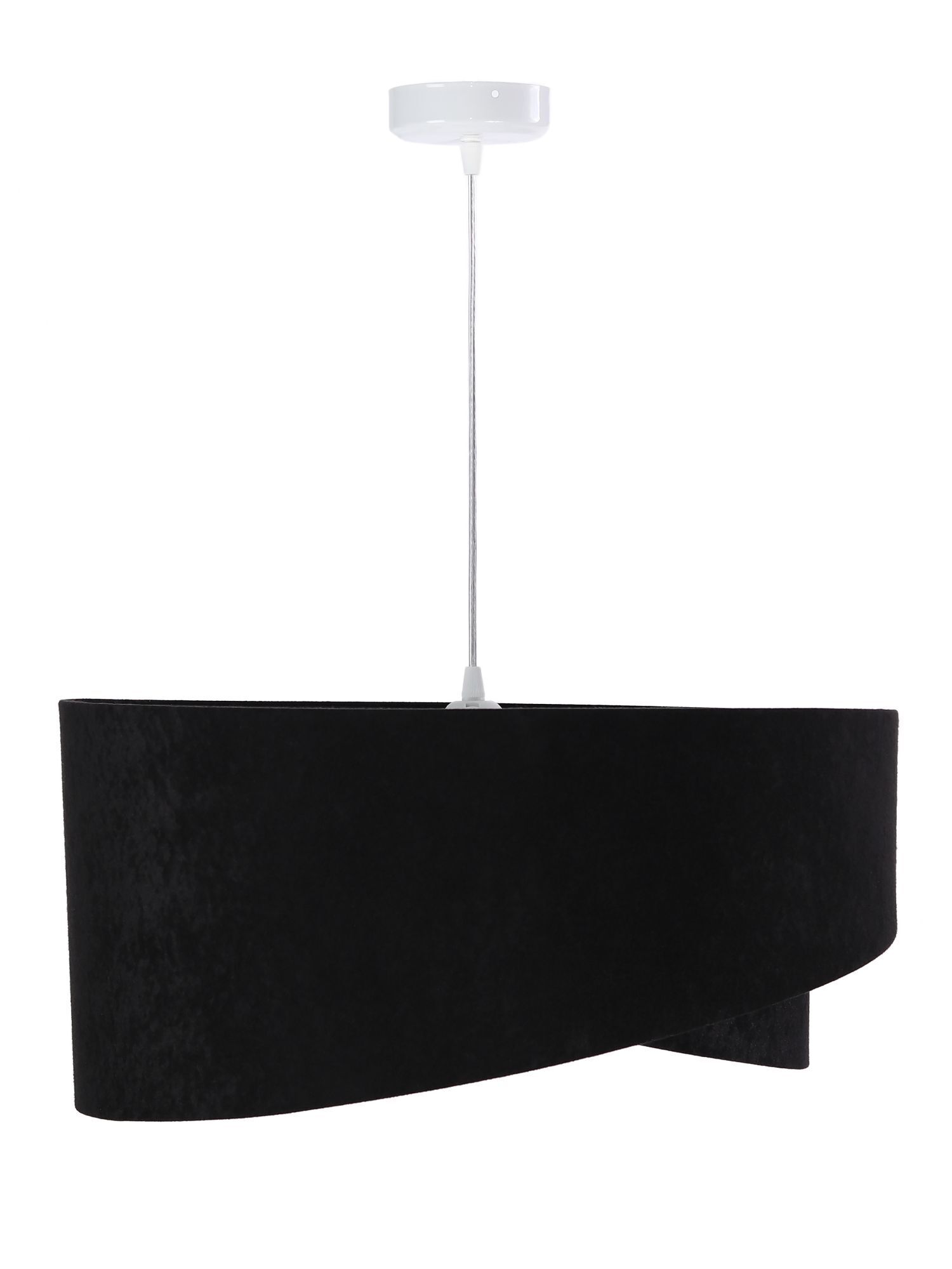 Pendelleuchte Esstisch Schwarz Silber Stoff Ø50cm Moebel, Tabelle, Lampe