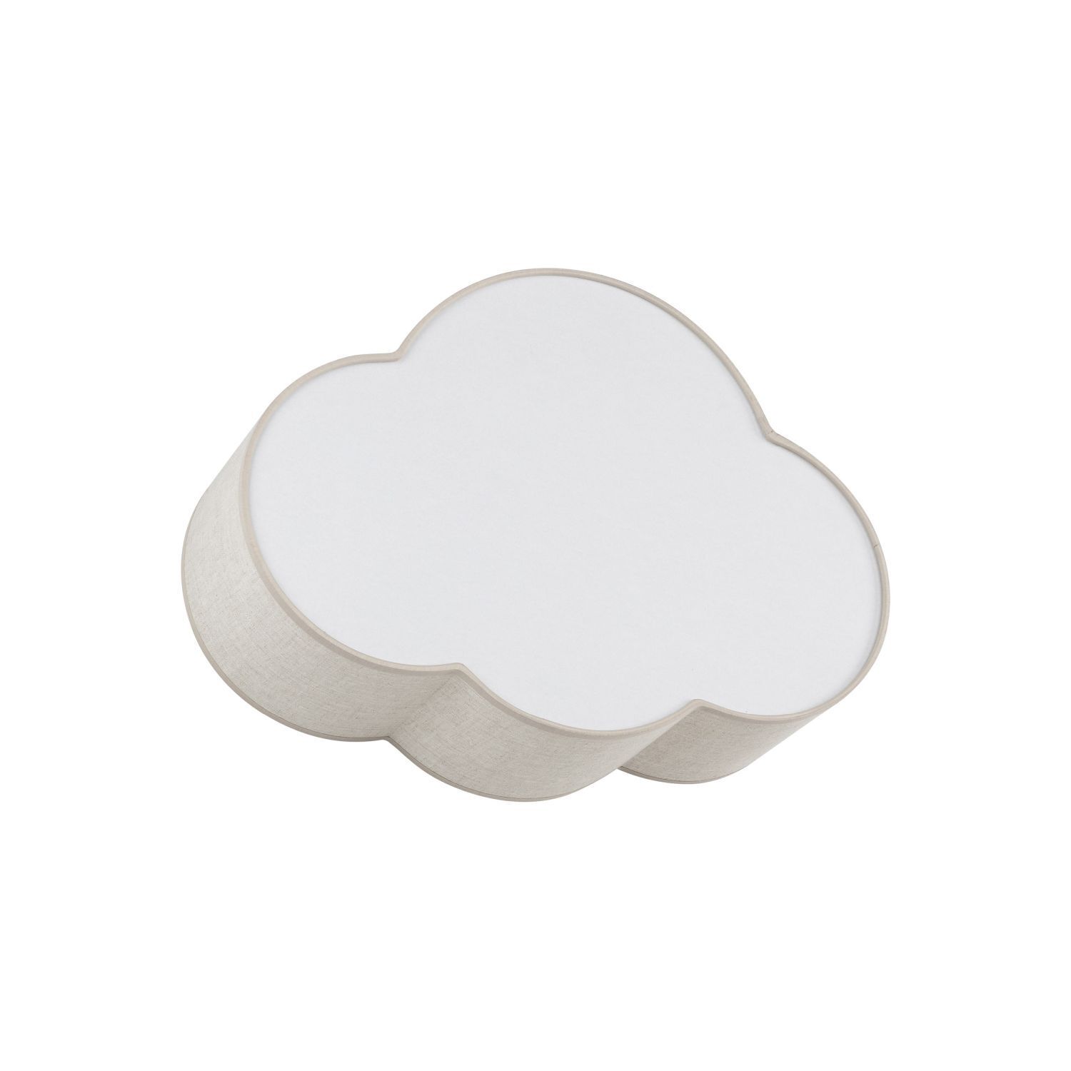 Kinderzimmer Wolkenlampe Beige Weiß Leinen B: 43 cm 2x E27 Kinderzimmer Wolkenlampe Beige Weiß Leinen B: 43 cm 2x E27
