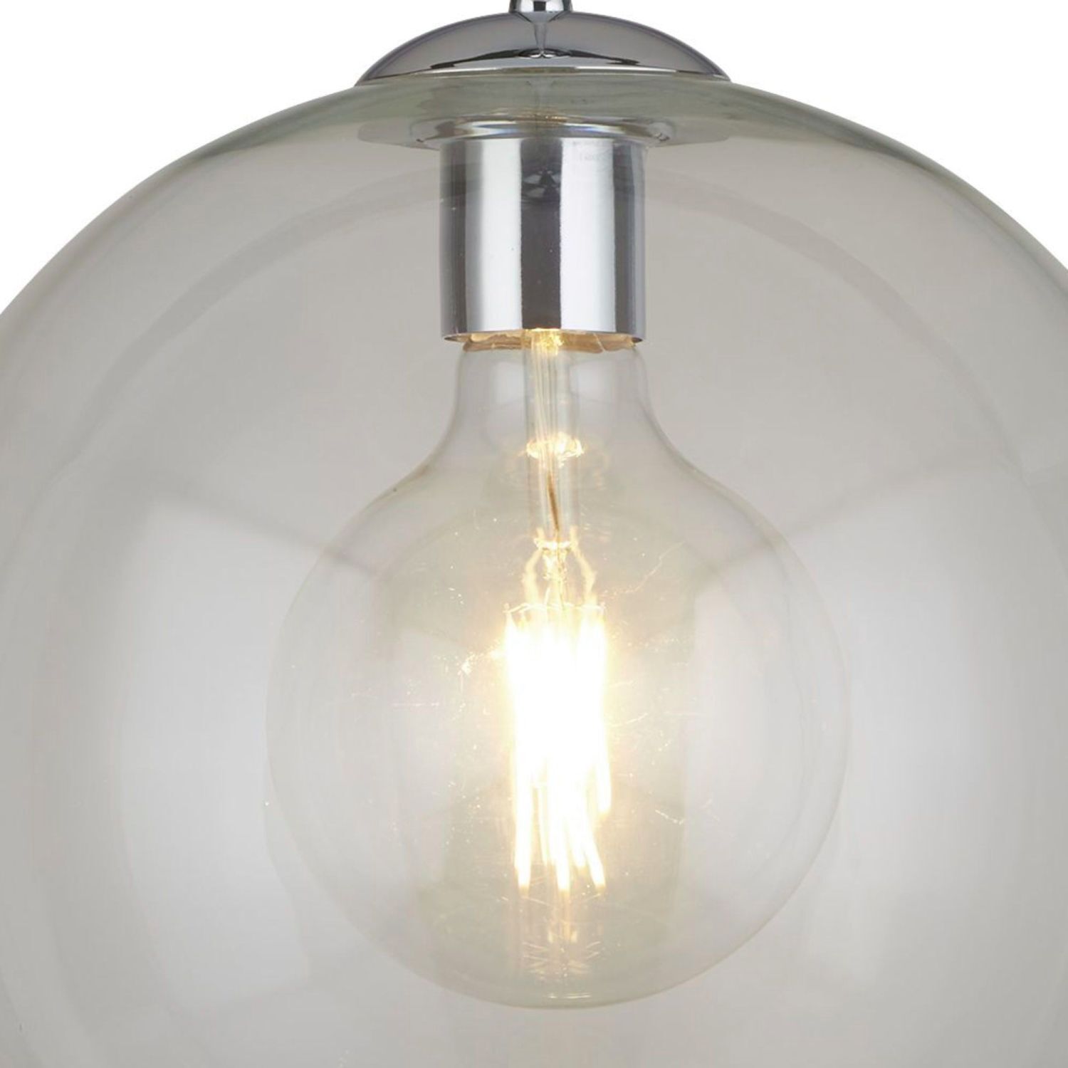 Pendelleuchte Kugel Schirm Ø 30 cm Glas E27 H: max. 1,2 m