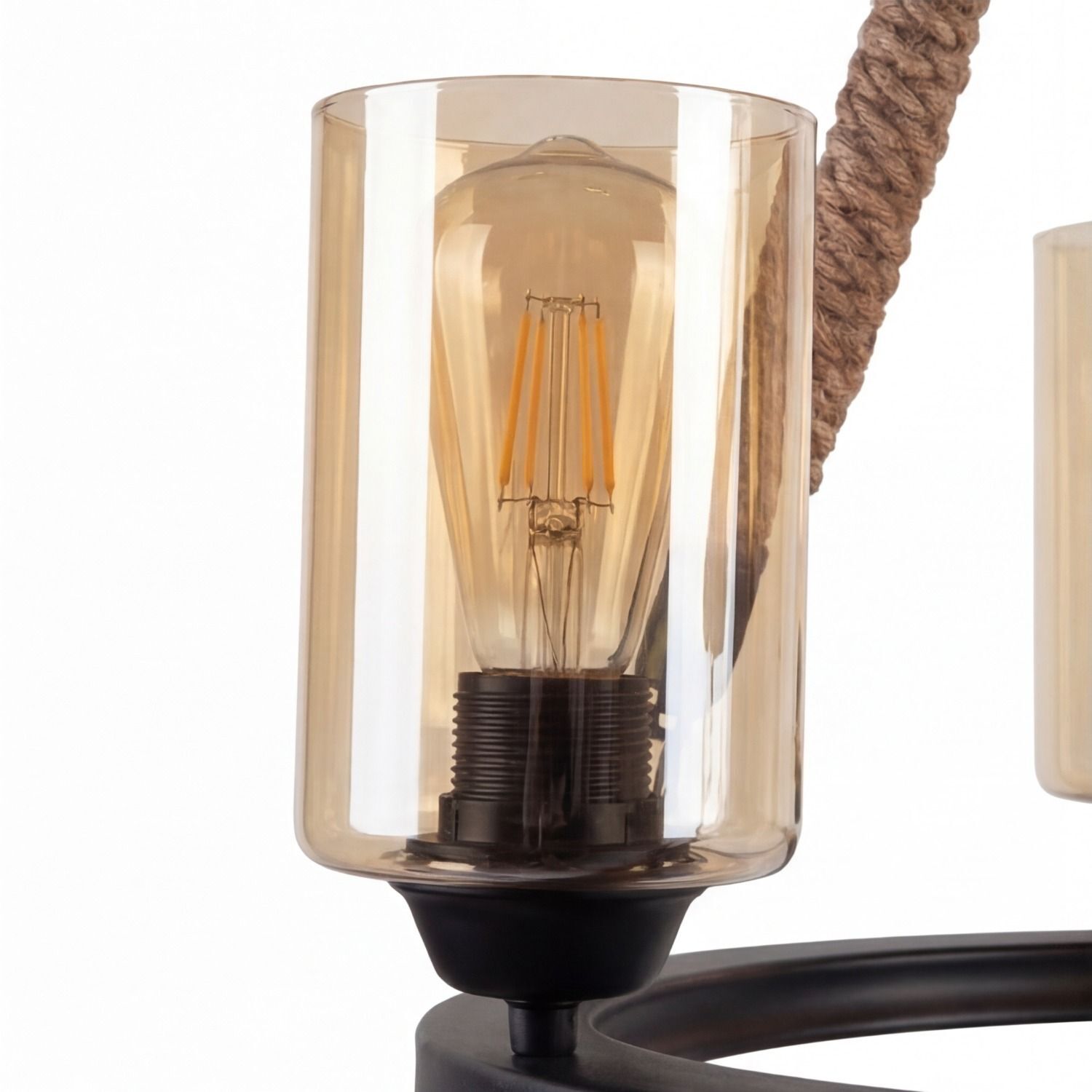 Glühbirne, Energiesparlampe, Edison-Tealicht, Glasfassung, Wandlampe