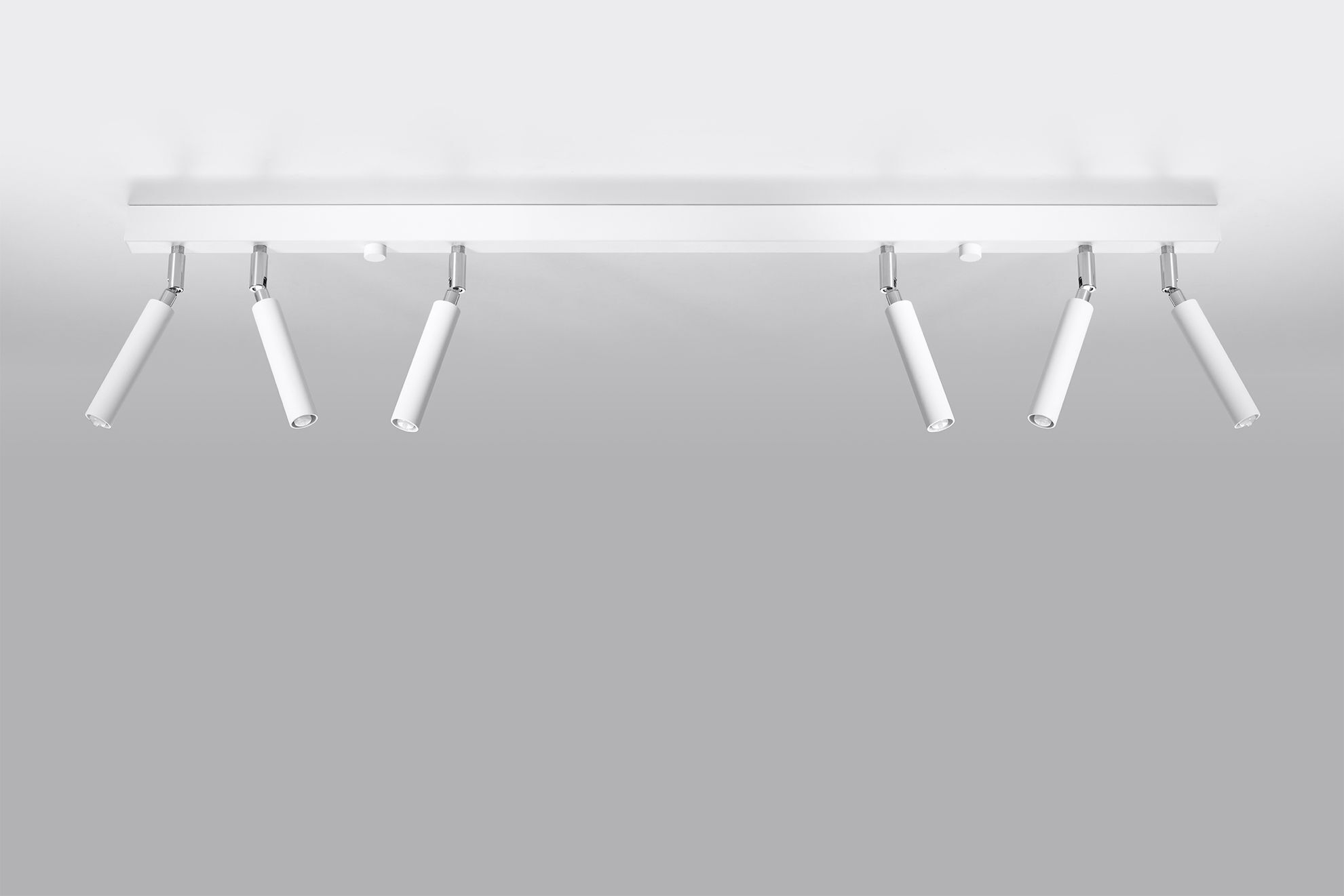 Spot Lampe Weiß 6-flammig G9 100 cm lang schwenkbar