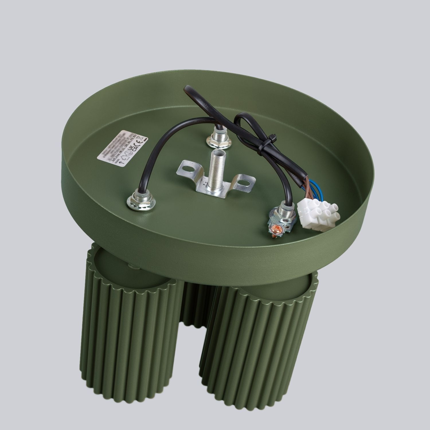 Deckenstrahler Modern rund Ø 19,5 cm klein Grün 3x GU10
