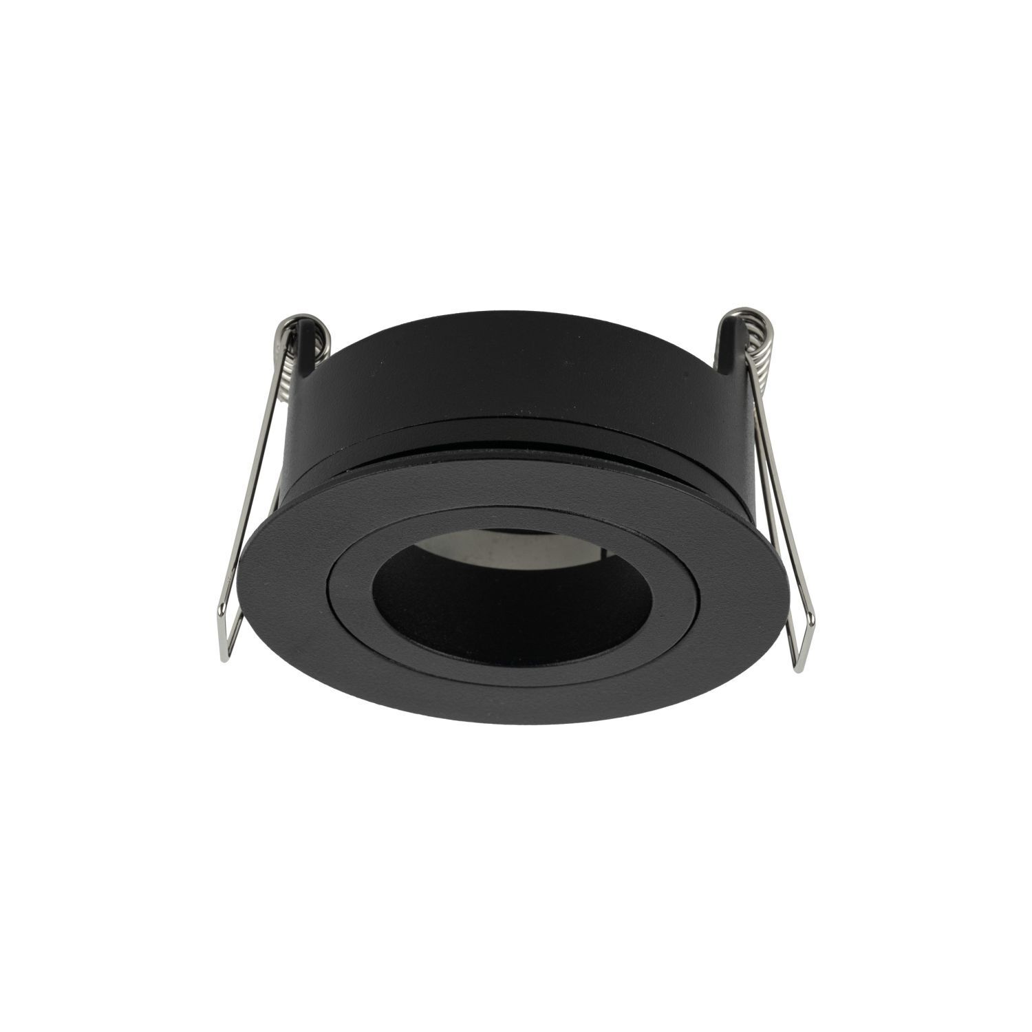Schwenkbarer Einbauspot Metall Ø7,5 cm IP65 Schwarz