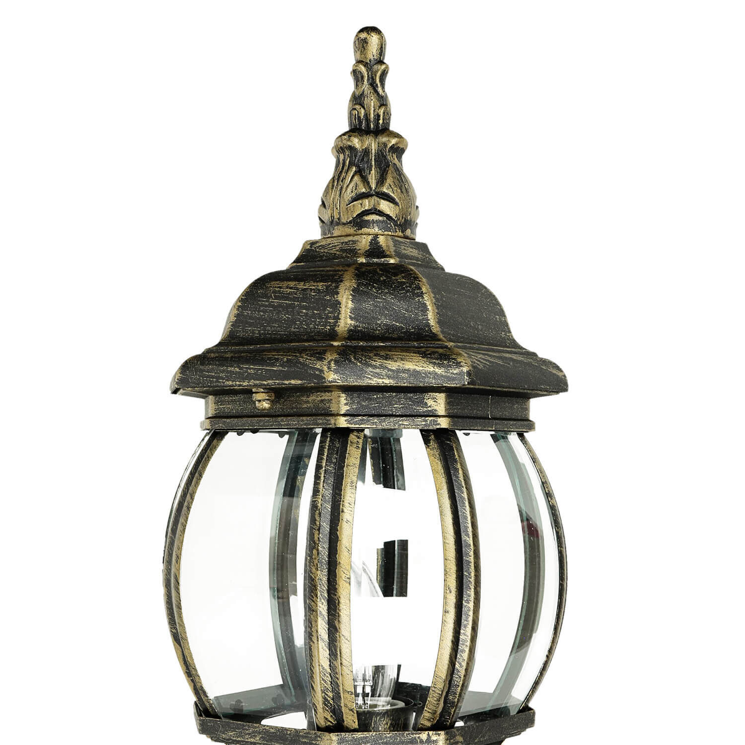 Rustikale Außenlampe Wand in Gold antik E27 Laterne BREST Lampe, Laterne