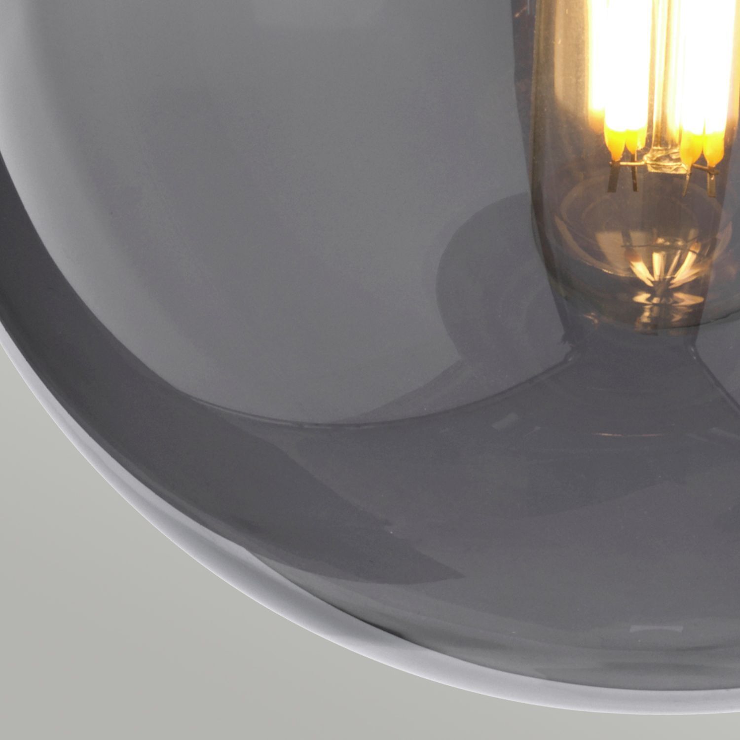 Wandlampe Kugel Schirm Grau Nickel E14 Retro Design