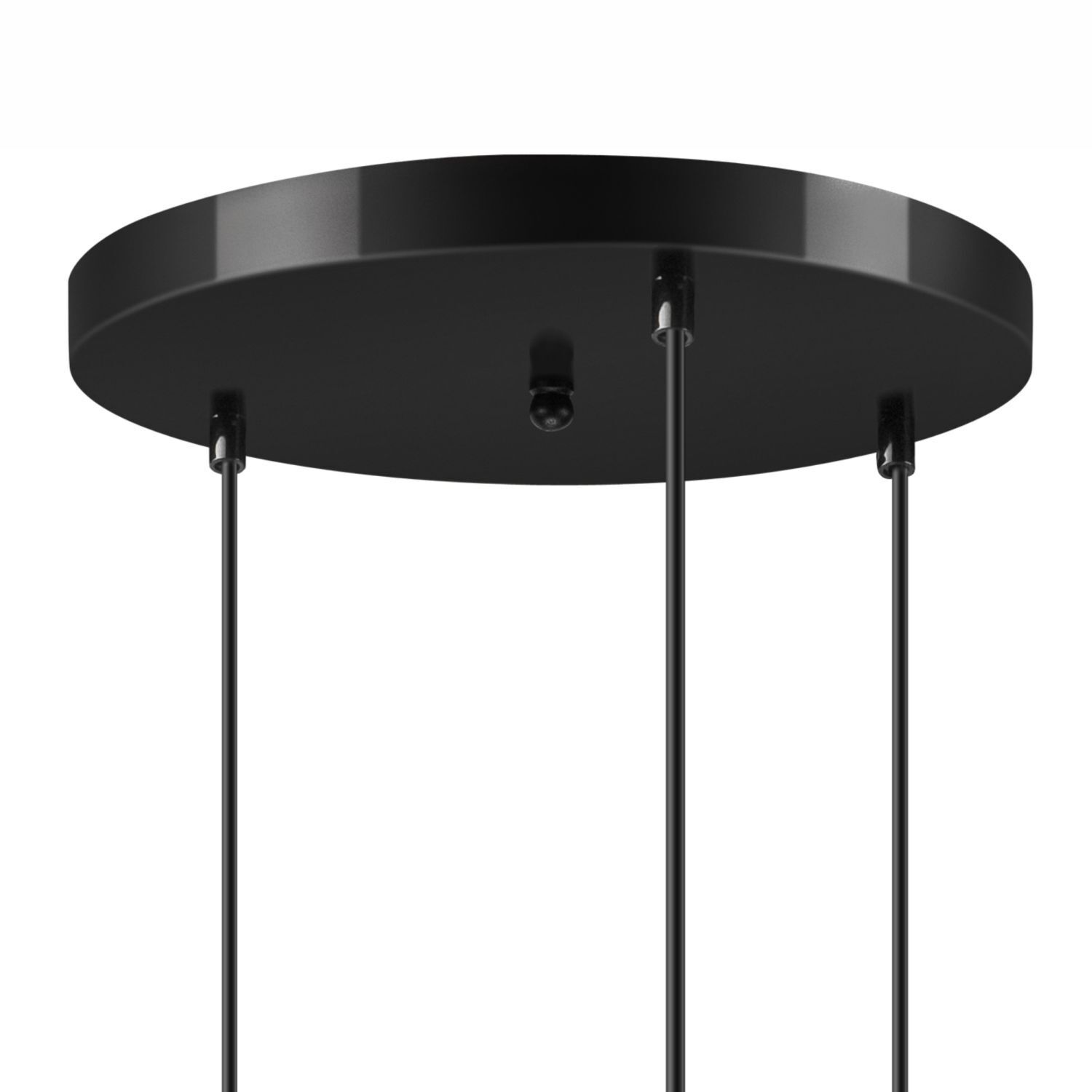 Hängelampe Schwarz Braungold Ø 50 cm Metall cm verstellbar Beleuchtung, Deckenleuchte