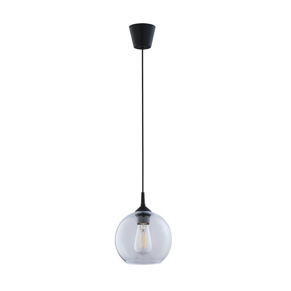 Pendelleuchte Ø 18 cm E27 Glas Kugel verstellbar