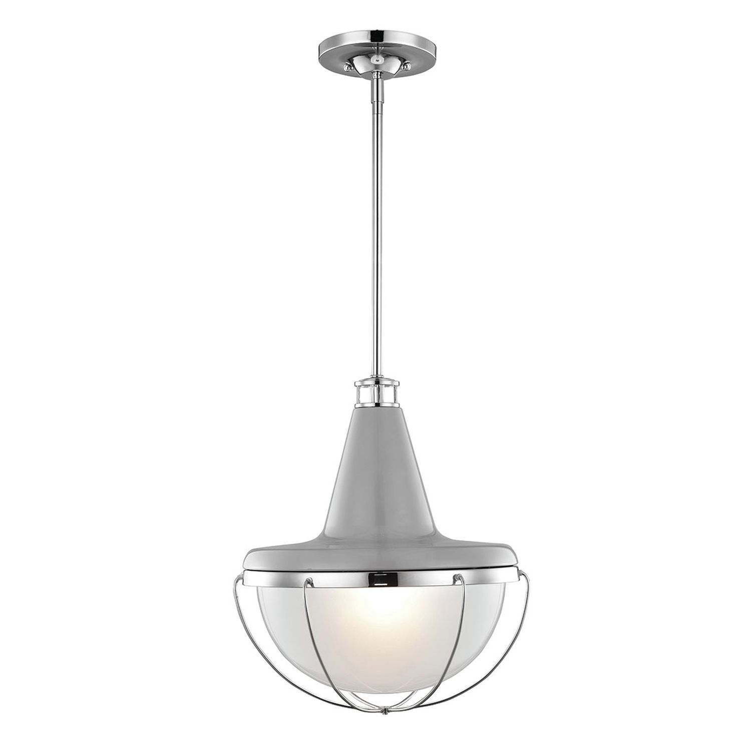 Deckenleuchte Metall Glas Industrial Design E27 Ø35cm