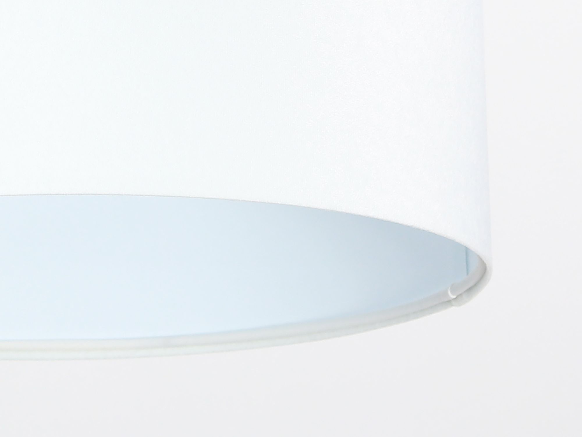 Hängelampe rund Weiß Stoff Retro Wohnzimmer JERRY Lampe, Deckenleuchte