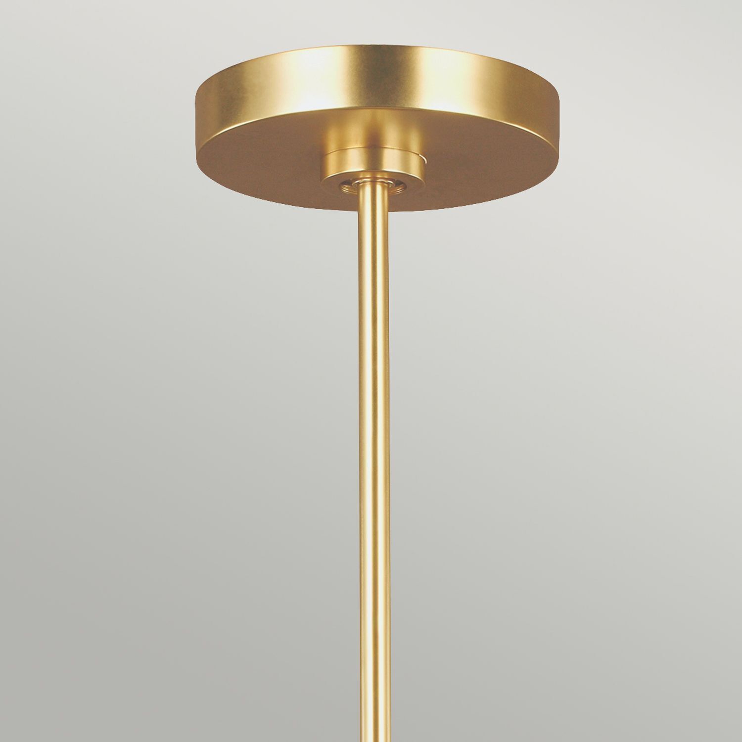 Deckenlampe Metall in Weiß Messing Ø81cm Retro