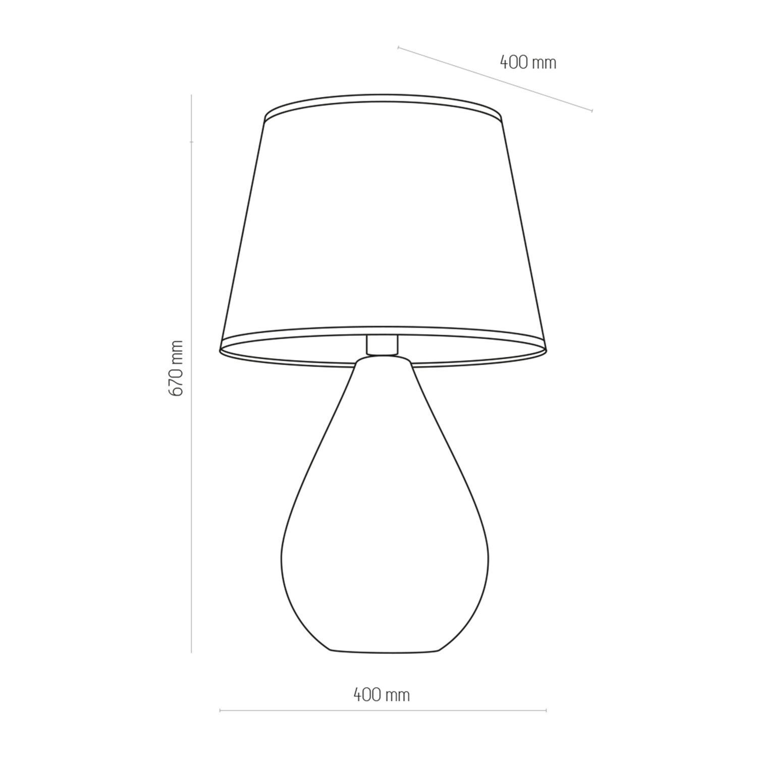 Tischleuchte Schwarz Glas Stoff 67 cm hoch Modern E27