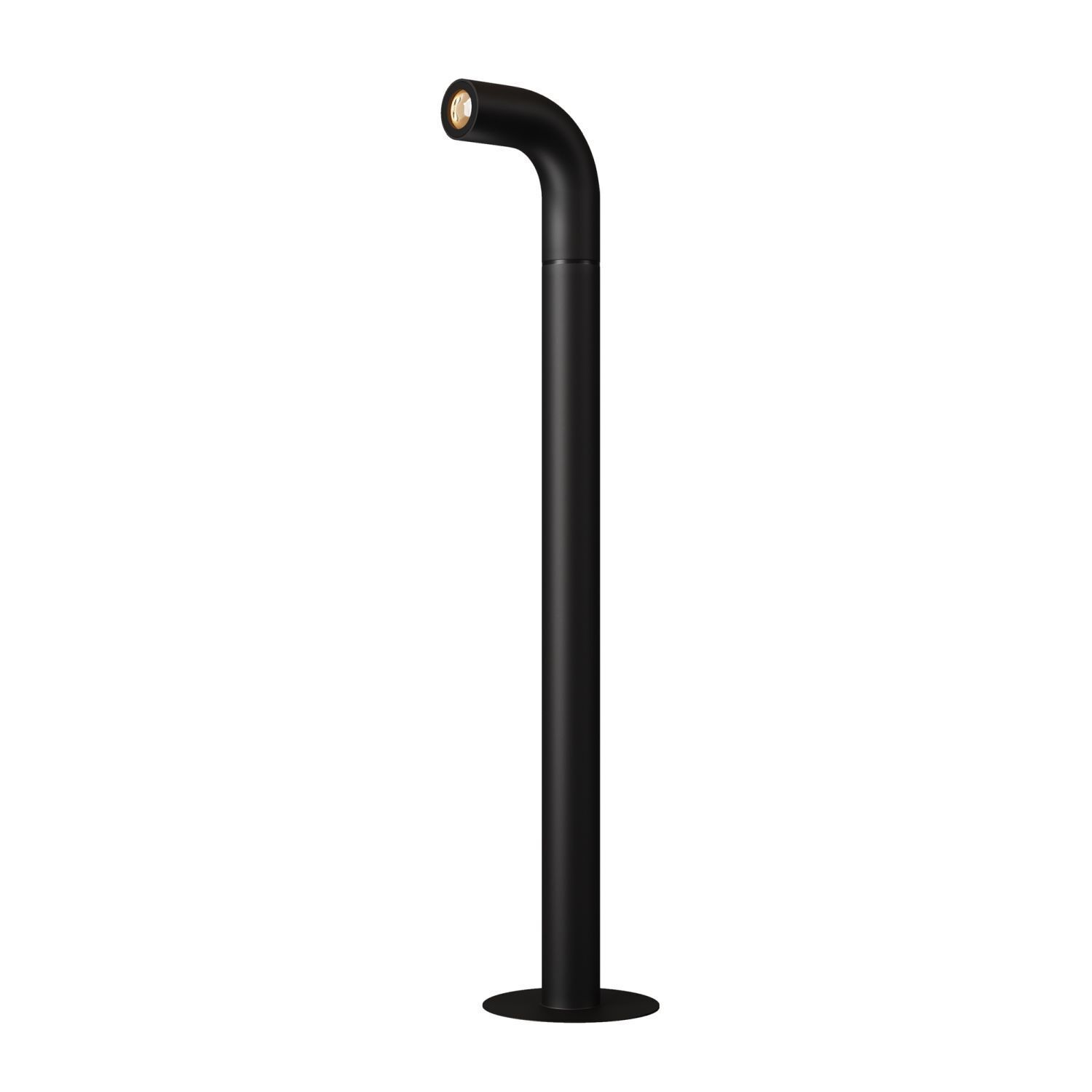 LED Wegeleuchte Edelstahl Graphit IP65 50 cm 3000 K Schlanke Säule, Außensicht: schwarz, Halterung/Arm, Kopfleuchte?, Bodenmontage