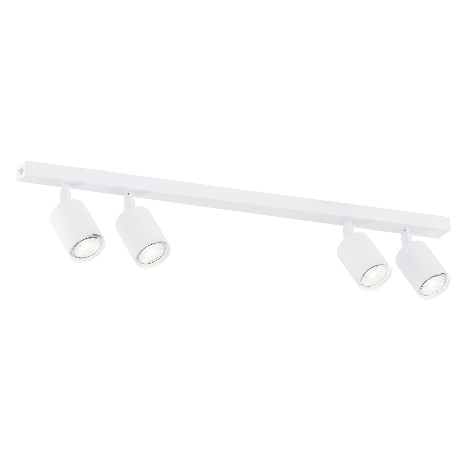 Deckenlampe Weiß 70 cm lang Metall schwenkbar GU10 4-flammig