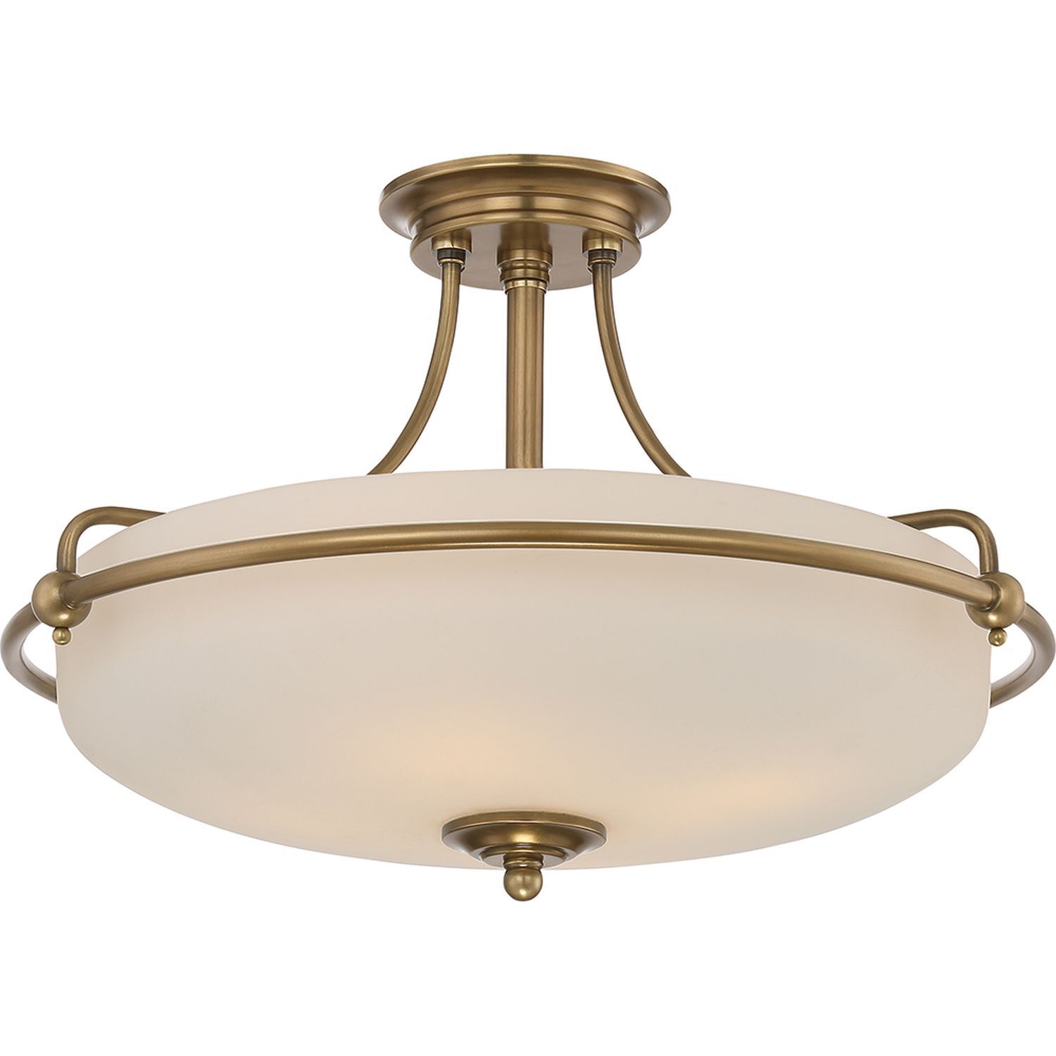 Deckenleuchte ASPERO Messing Creme 4xE27 Lampe