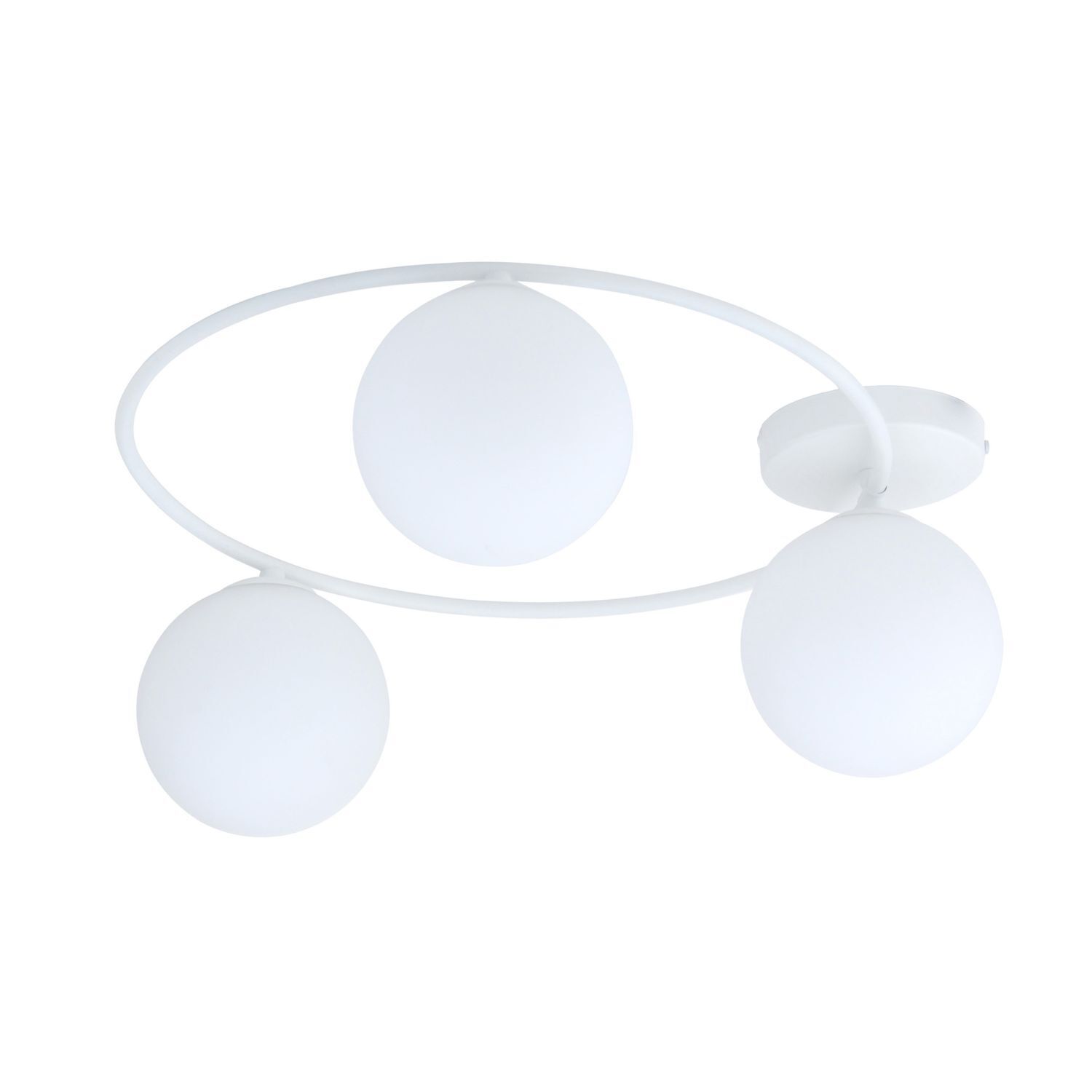 Deckenlampe Weiß H: 20 cm Ø 47 cm 3-flammig