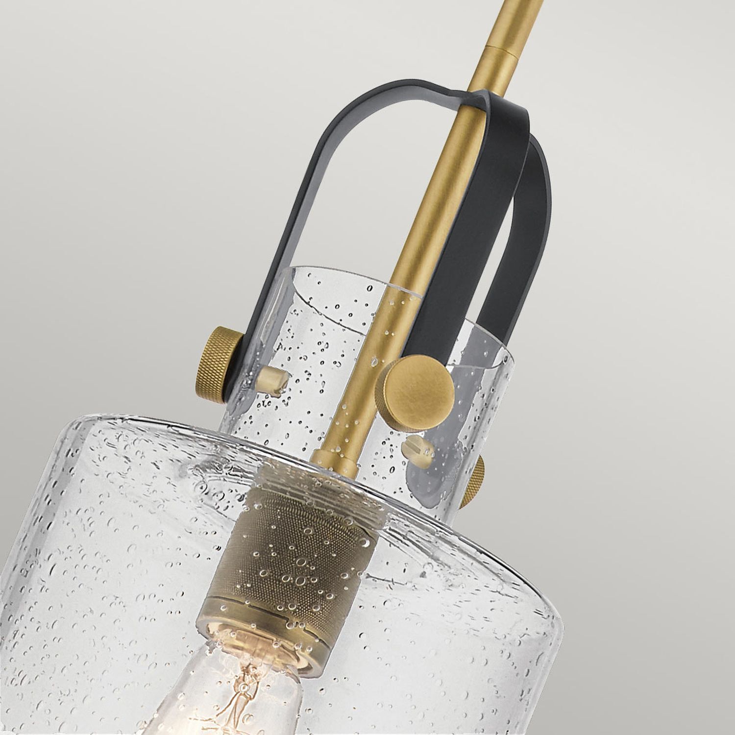 Hängeleuchte Glas 18 cm breit H: max. 141,6 cm verstellbar Glühbirne, Leuchtmittel, Lampe, Glasbehälter, Dampfgefäß