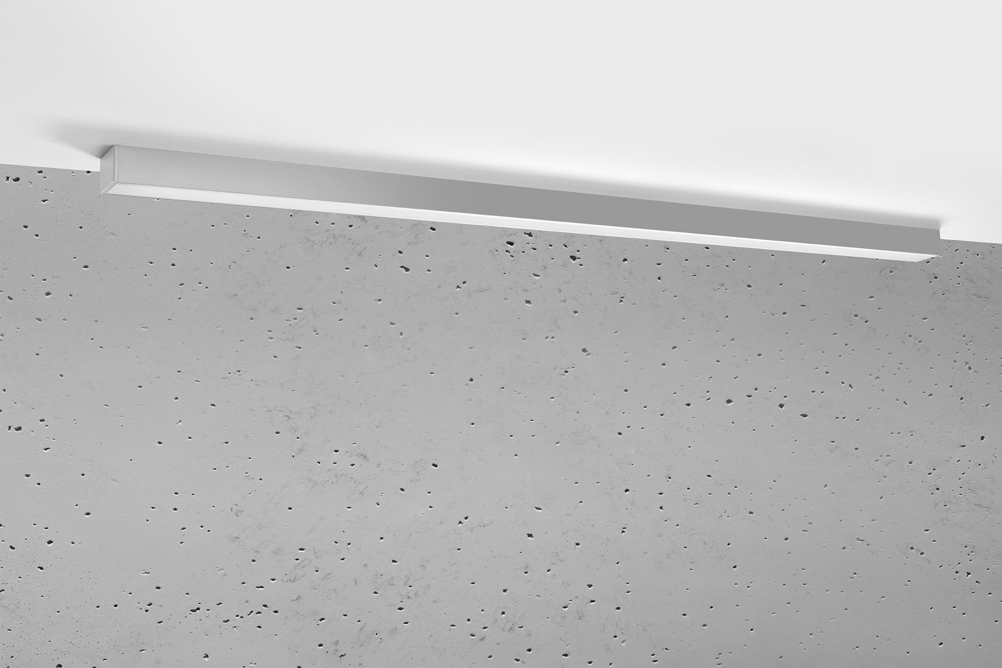 LED Deckenleuchte 150 cm 4000 K 4940 lm Grau Metall