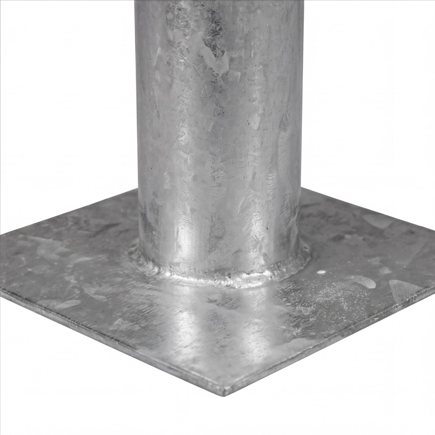 Sockelleuchte Vintage Aluminium in Zink IP44 E27 50 cm stahl, säule, basis, metall, platte