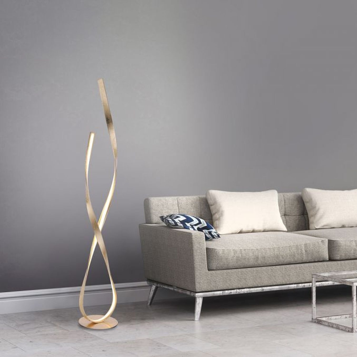 Lampe, Stehlampe, Couch, Mobiliar