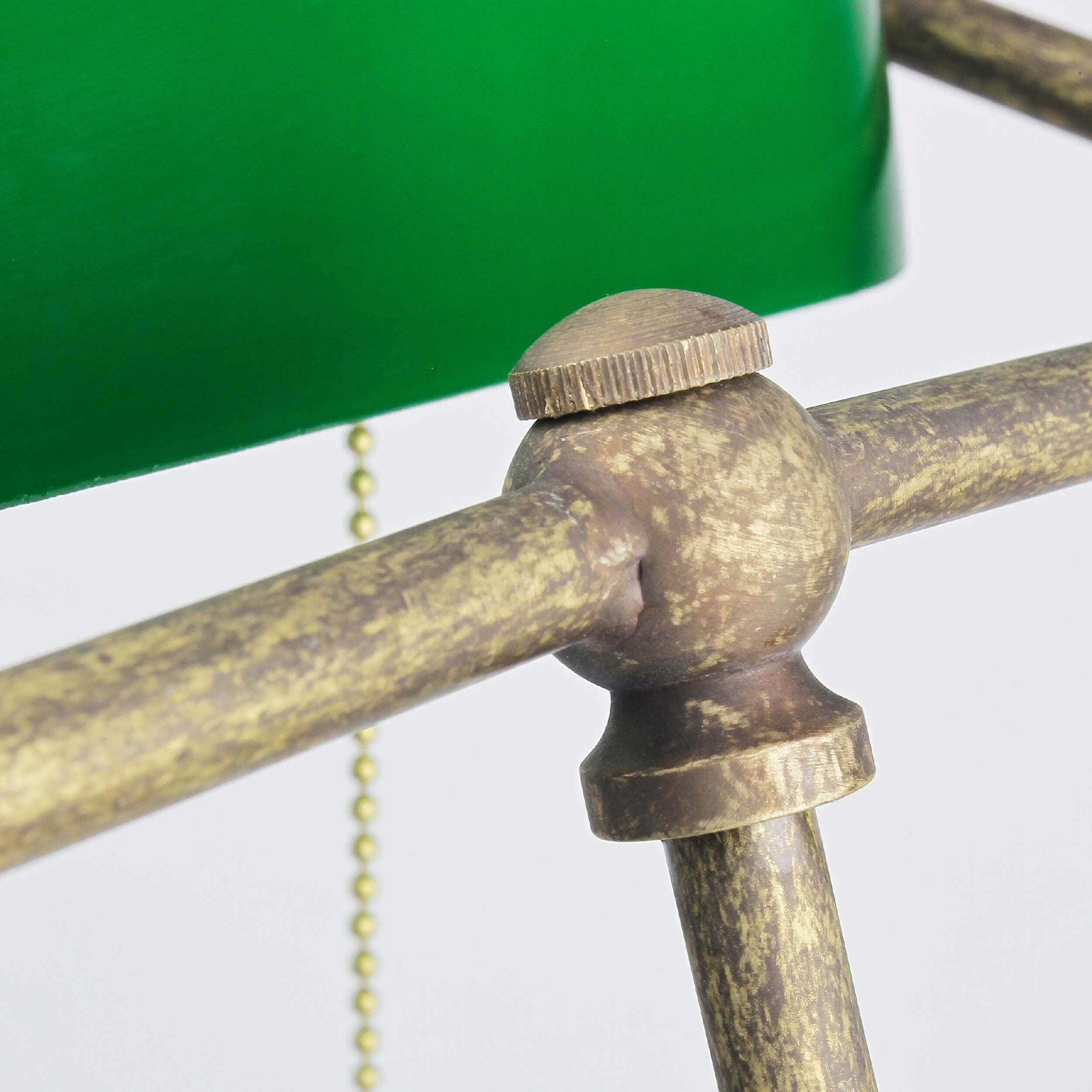 Premium Bankerlampe aus Messing in Antik Bronze Tischleuchte Premium Bankerlampe aus Messing in Antik Bronze Tischleuchte