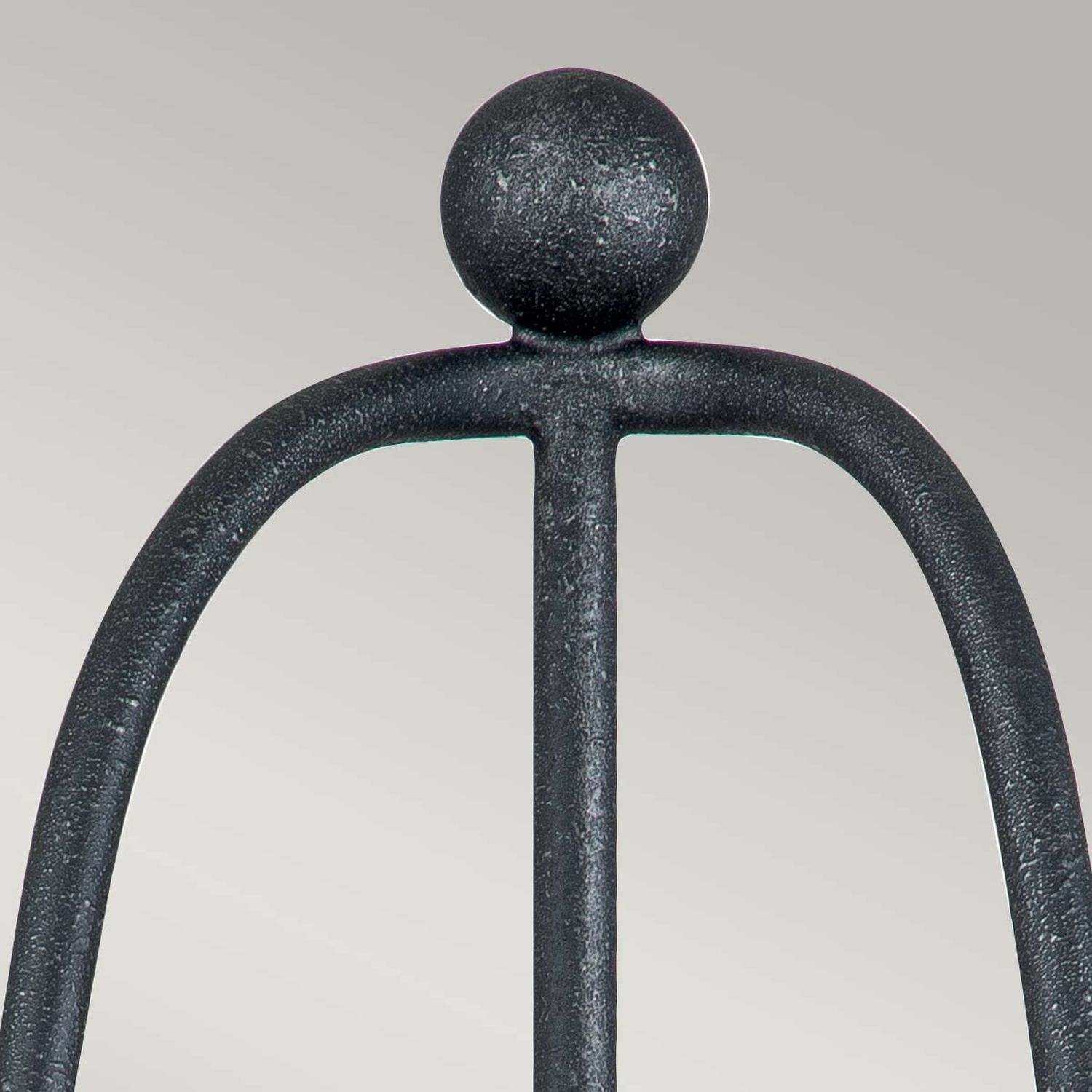 Rustikale Wandleuchte Metall 41,8 cm Shabby Grau 2x E14 Handlauf