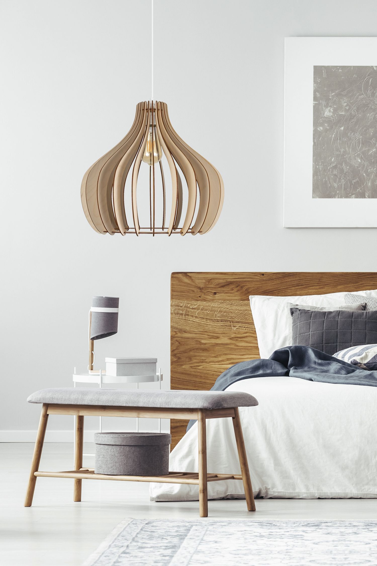 Innenarchitektur, Lampe, Dekoration für Zuhause, Mobiliar, Bett