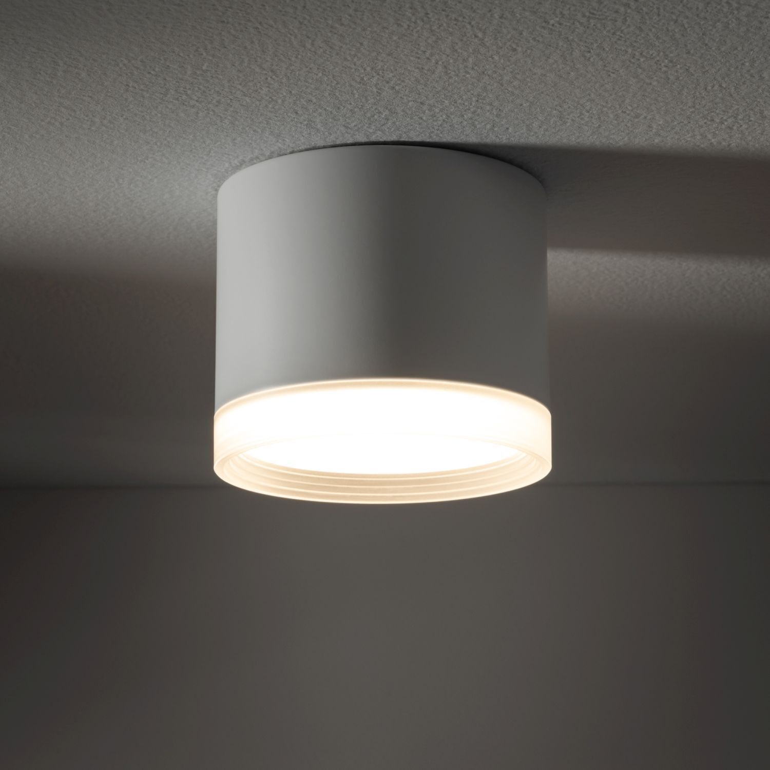 Deckenspot Ø 8,5 cm GX53 Weiß rund klein H: 7 cm