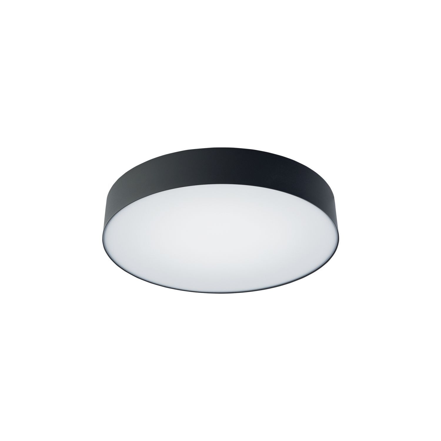 LED Deckenlampe 4000 K 2200 lm Ø 40,5 cm rund Schwarz