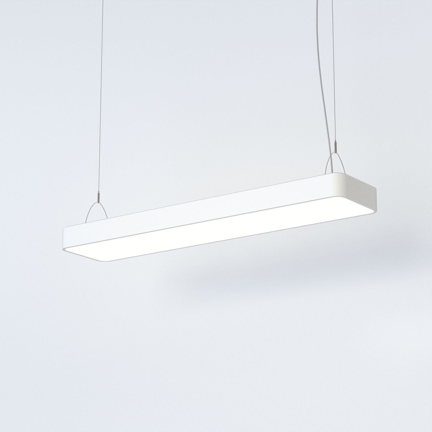 Pendelleuchte Weiß T8 LED mit 3000 K warmweiß B: 93,5 cm lang